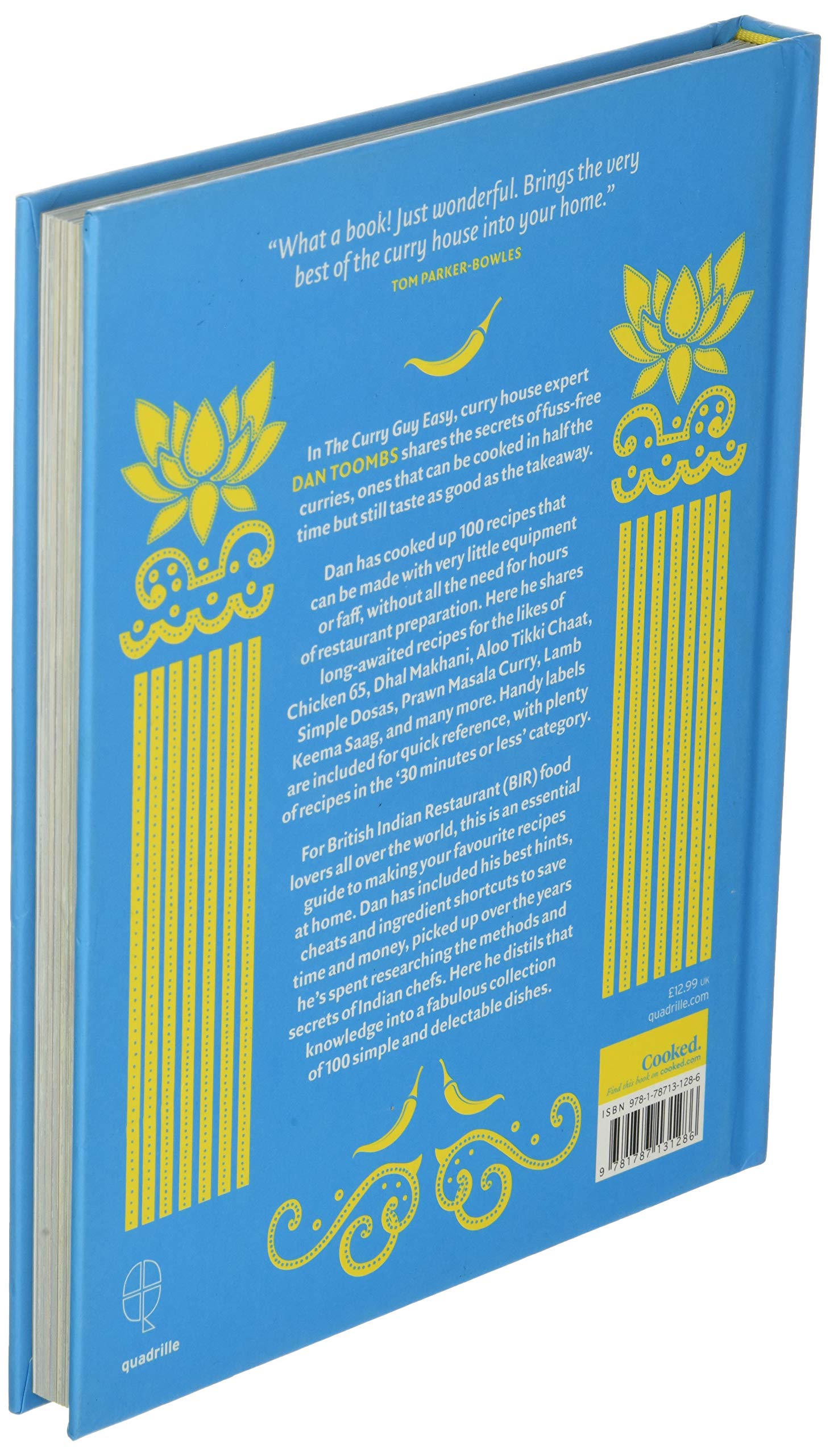 Curry Guy Easy by Dan Toombs - Non-fiction paperback featuring vibrant cover design and recipe imagery.