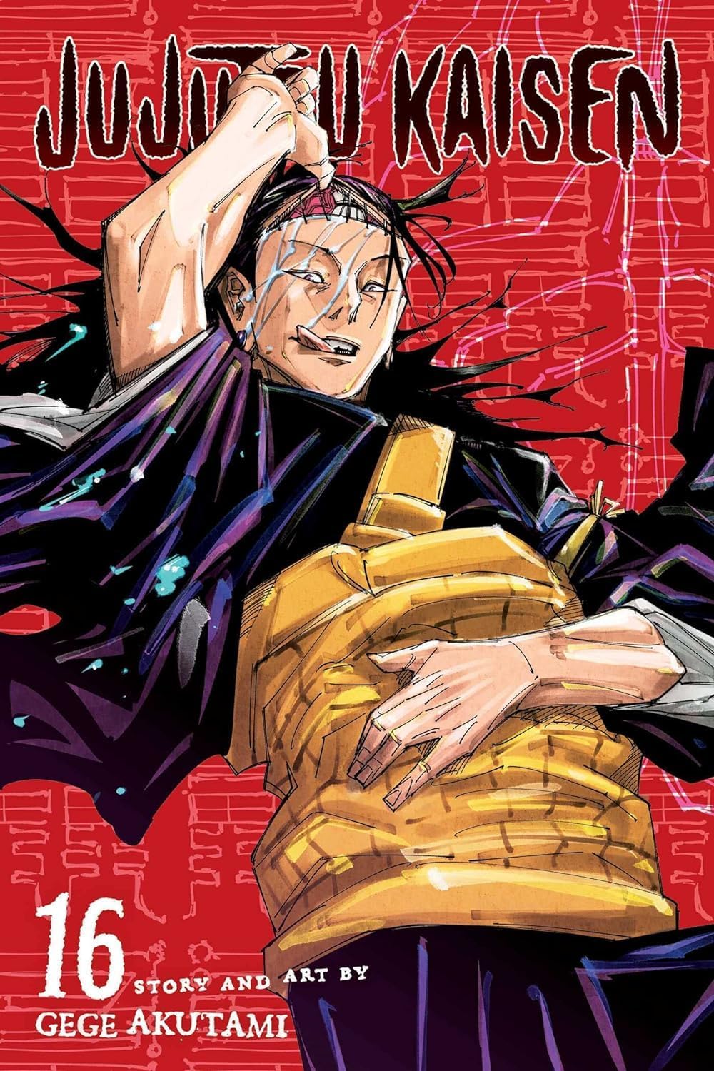 Set of five Jujutsu Kaisen paperback books by Gege Akutami, featuring colorful manga covers from VIZ Media Ltd.