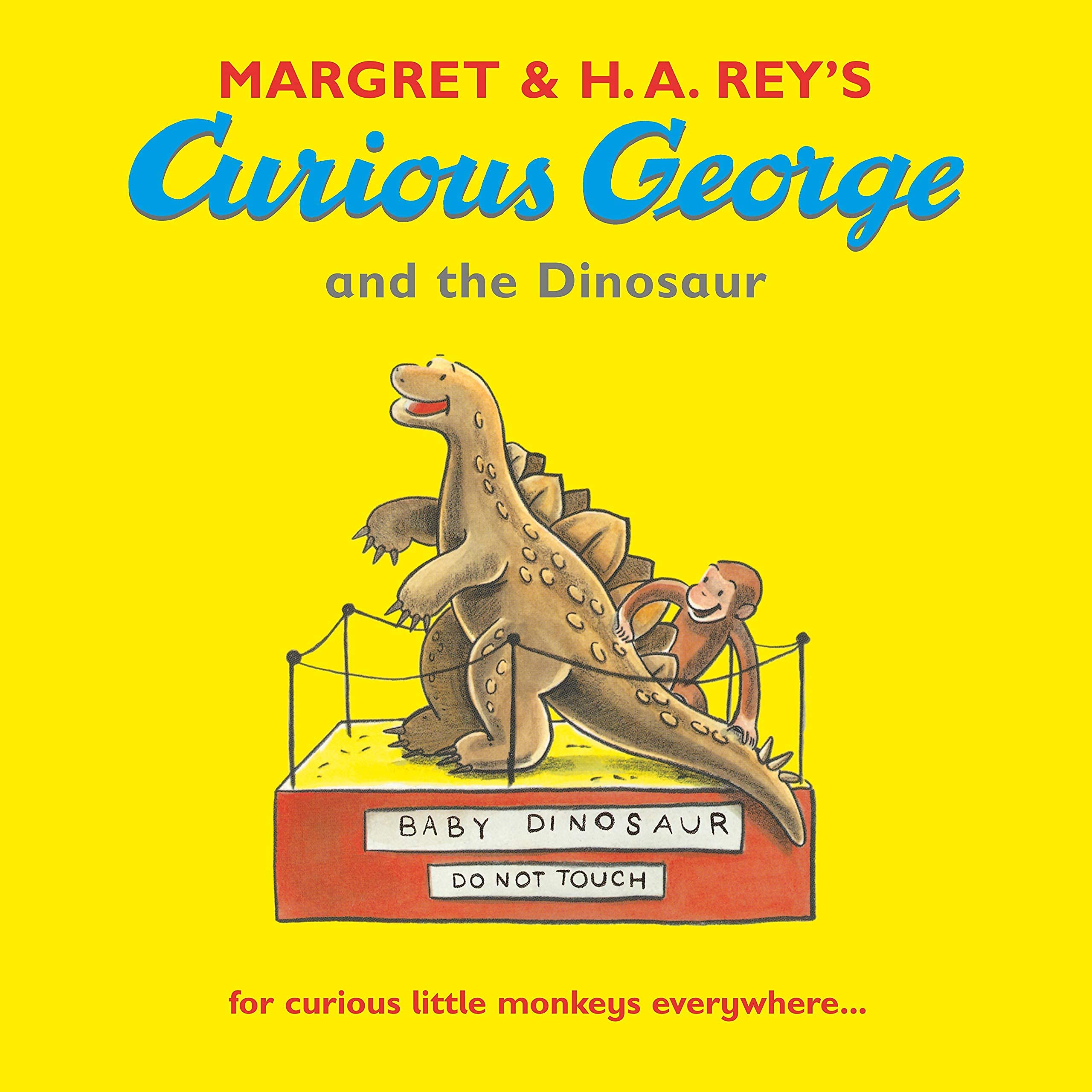 Set of ten Curious George books by Margret Rey, paperback collection for children ages 3 to 7, featuring colorful covers.