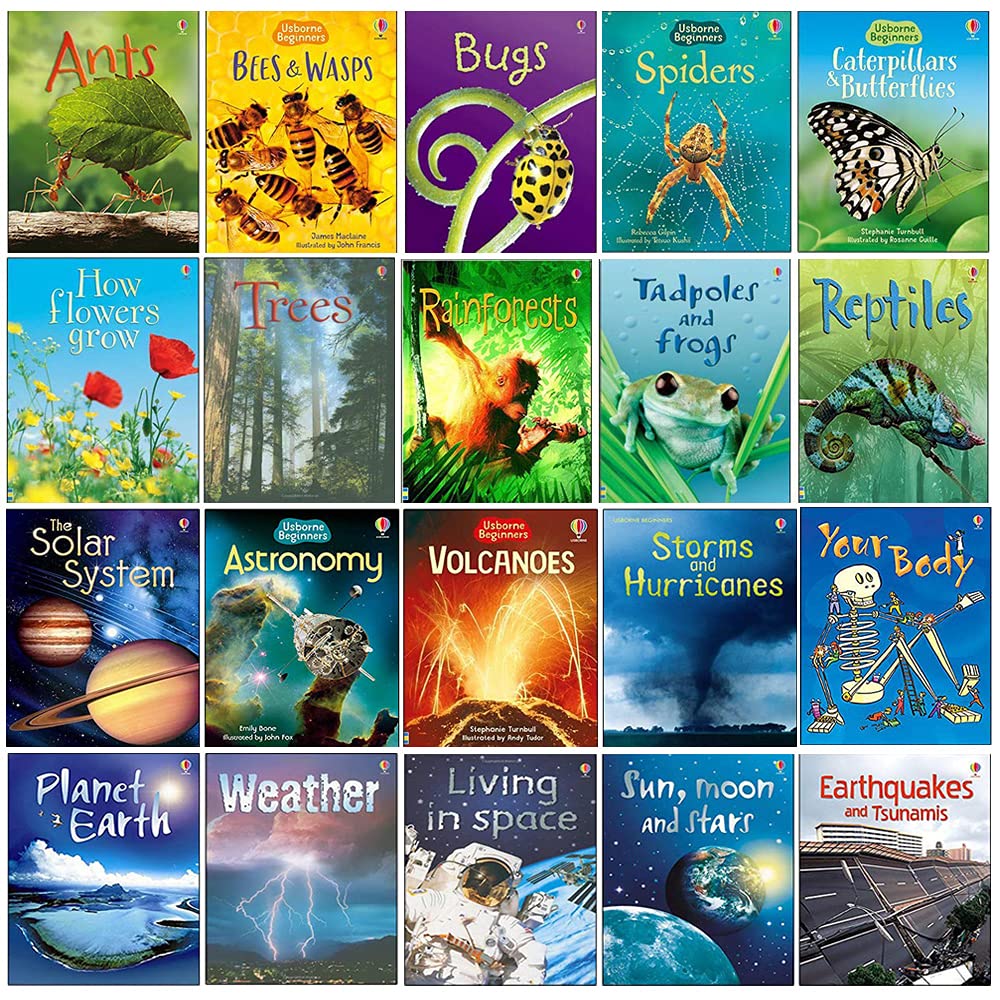 Emily Bone 20-book non-fiction collection box set, featuring paperback editions with colorful covers and educational topics.
