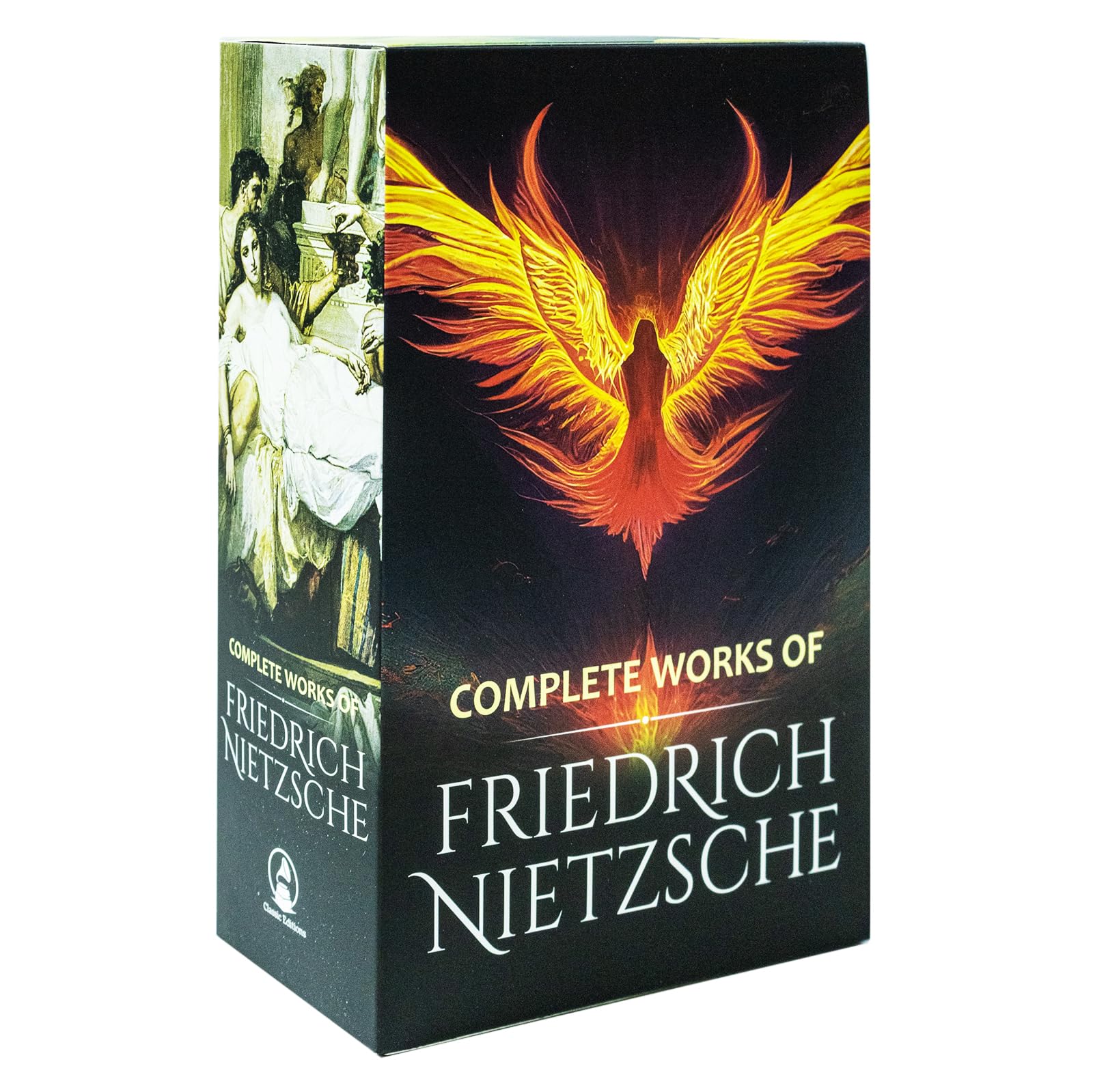 Six paperback books from the Complete Works of Friedrich Nietzsche collection by Friedrich Nietzsche, featuring classic editions.