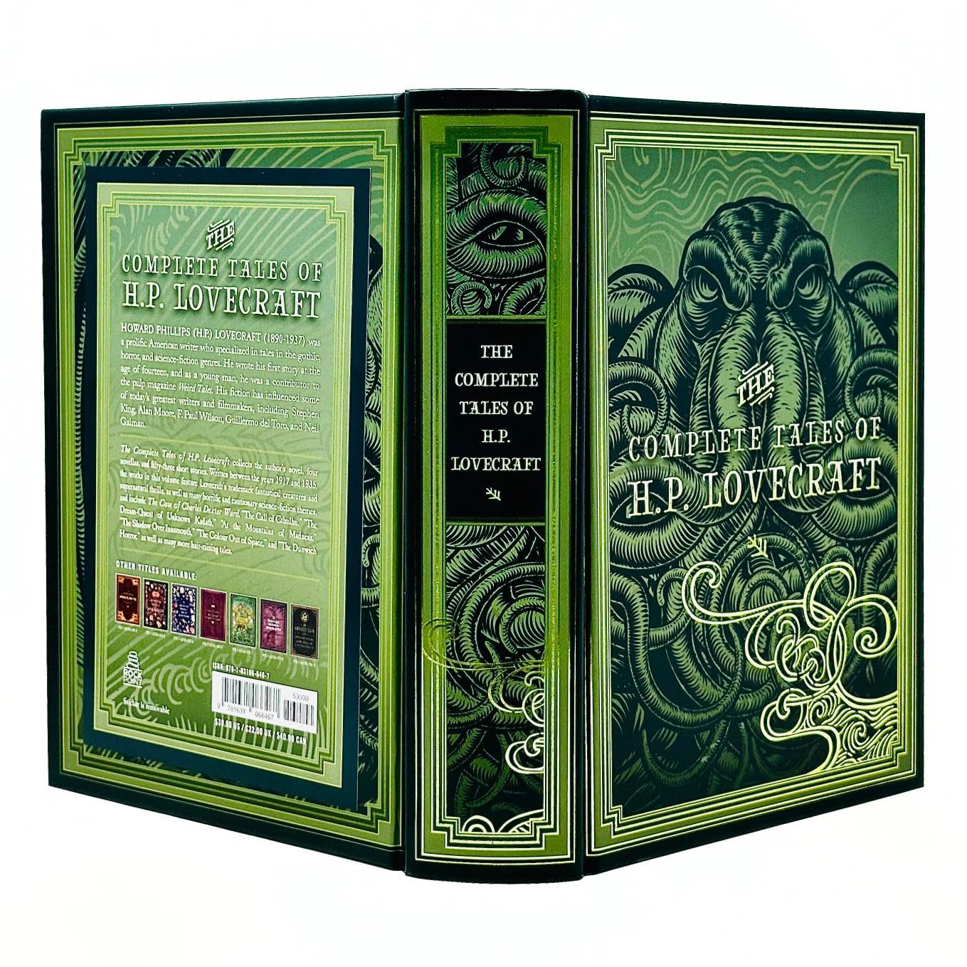 Hardback edition of "The Complete Tales of H. P. Lovecraft" by H. P. Lovecraft, showcasing the cover design.