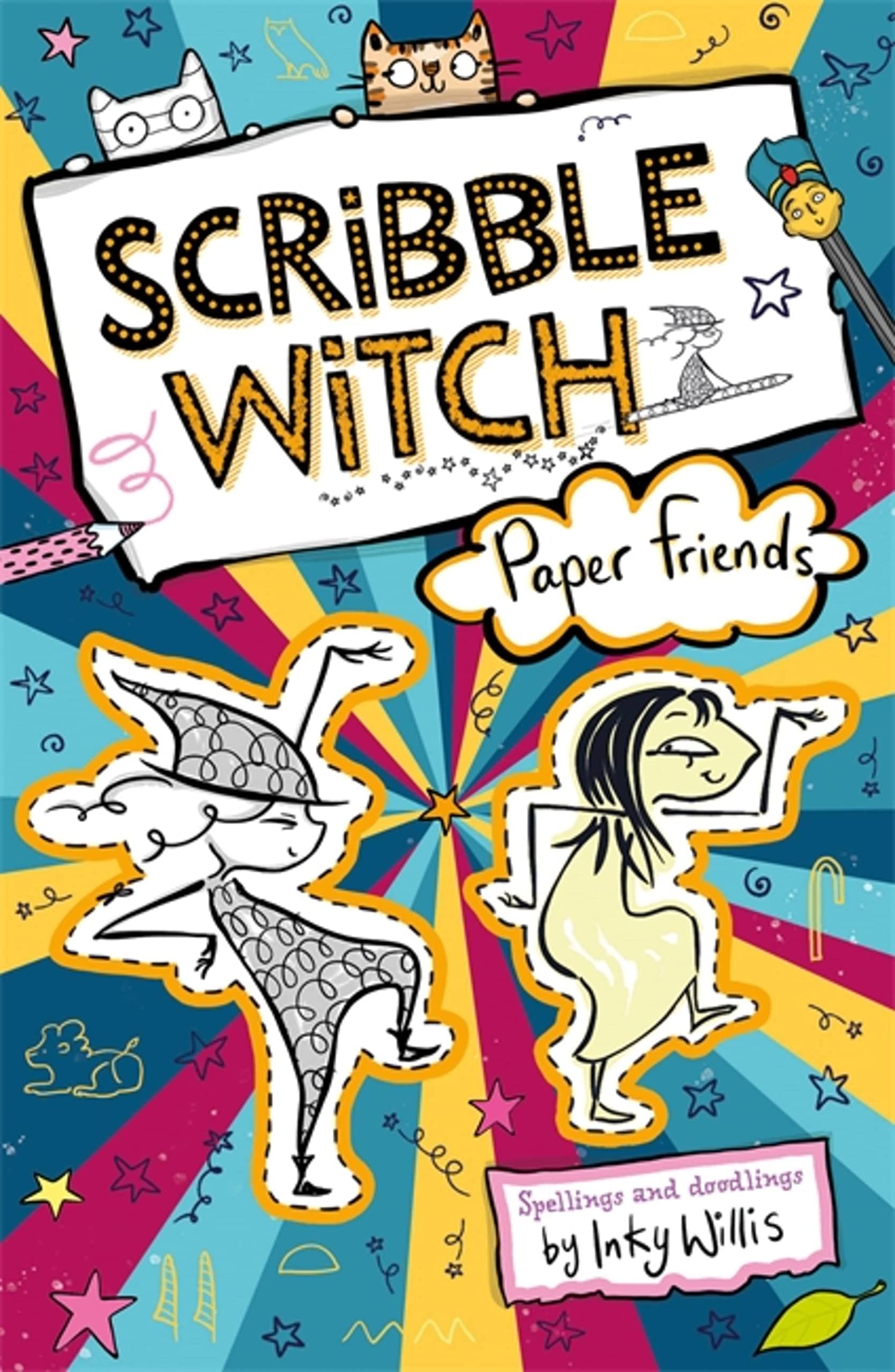 Scribble Witch book collection by Inky Willis, set of three paperback fiction books for children ages 7–9, featuring colorful cover art.