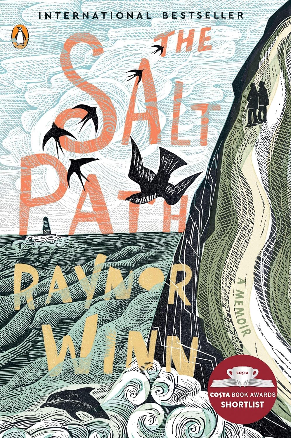 Raynor Winn's 2-book collection set in paperback format from Penguin Book Ltd, displayed together on a flat surface.