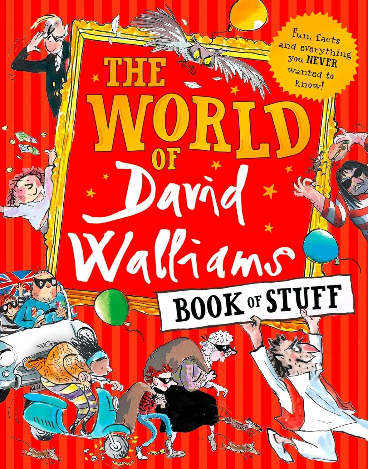 David Walliams 3 Books Collection Set in paperback, featuring colorful covers and engaging illustrations for children's fiction.