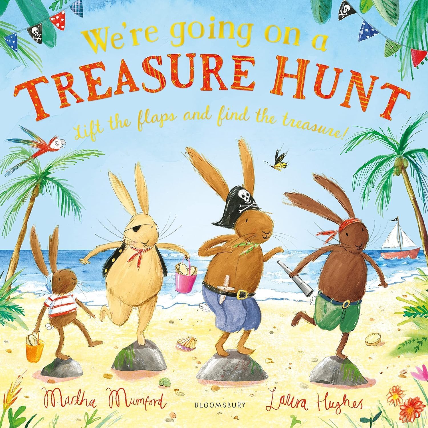 Six paperback books from "The Bunny Adventures" series by Martha Mumford for children ages 3-7.