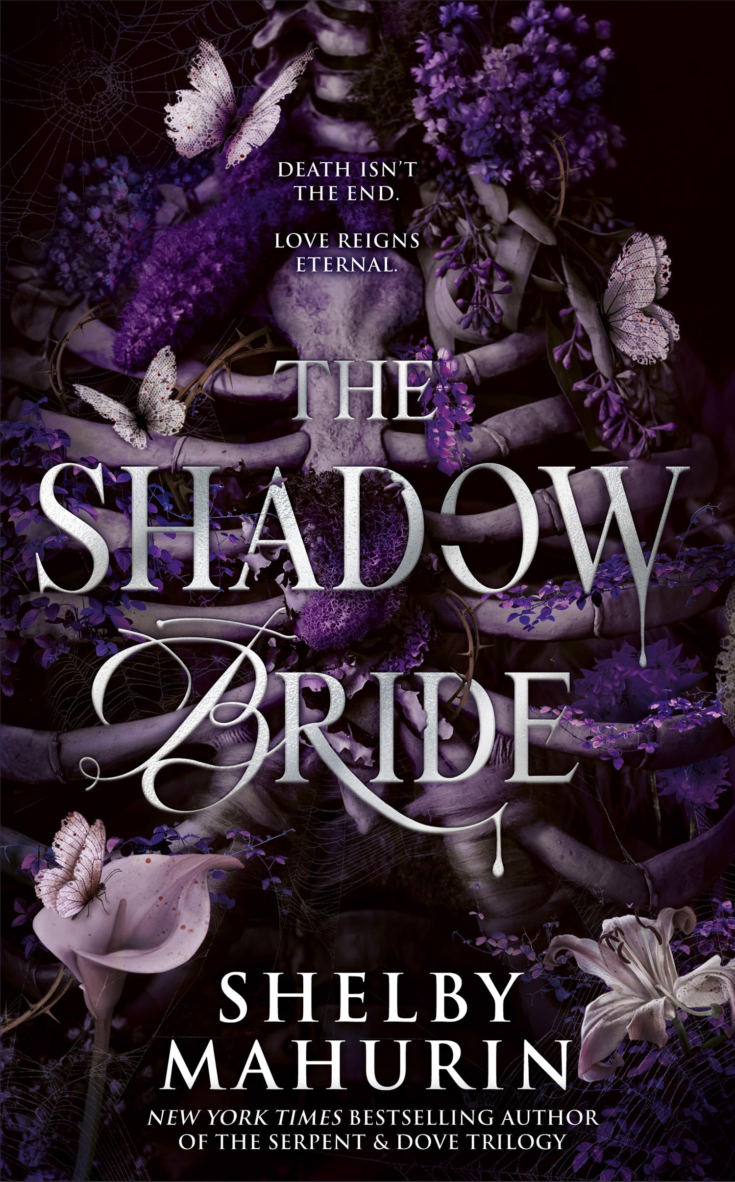 Hardback edition of "The Shadow Bride" by Shelby Mahurin, featuring an illustrated cover with mystical themes.