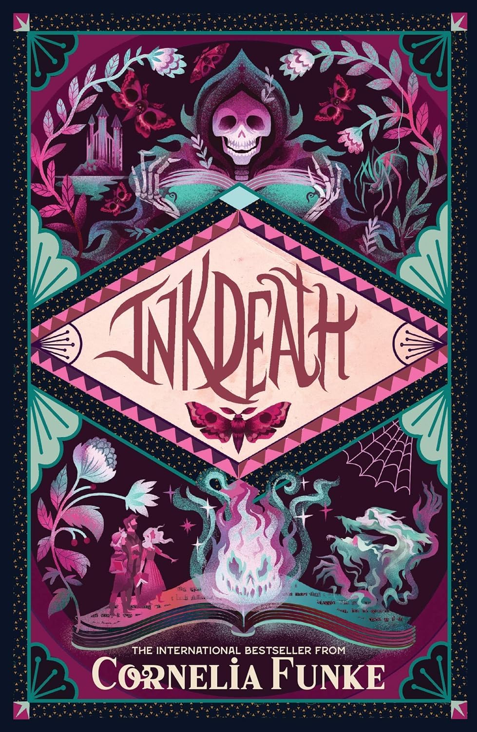 Inkheart Trilogy by Cornelia Funke, three paperback books collection set stacked on a surface.