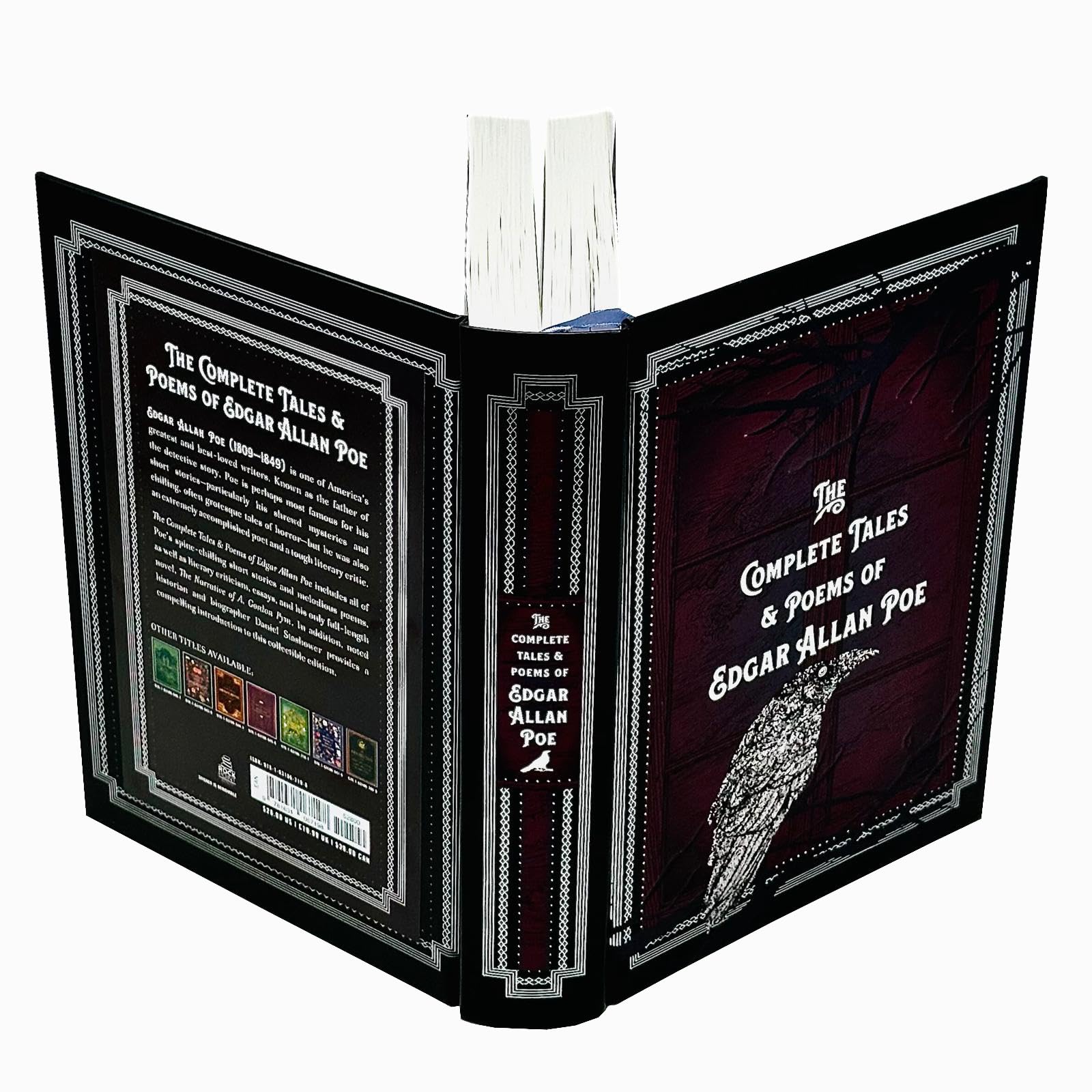Hardback edition of The Complete Tales and Poems of Edgar Allan Poe by Rock Point Ltd, featuring a classic cover design.