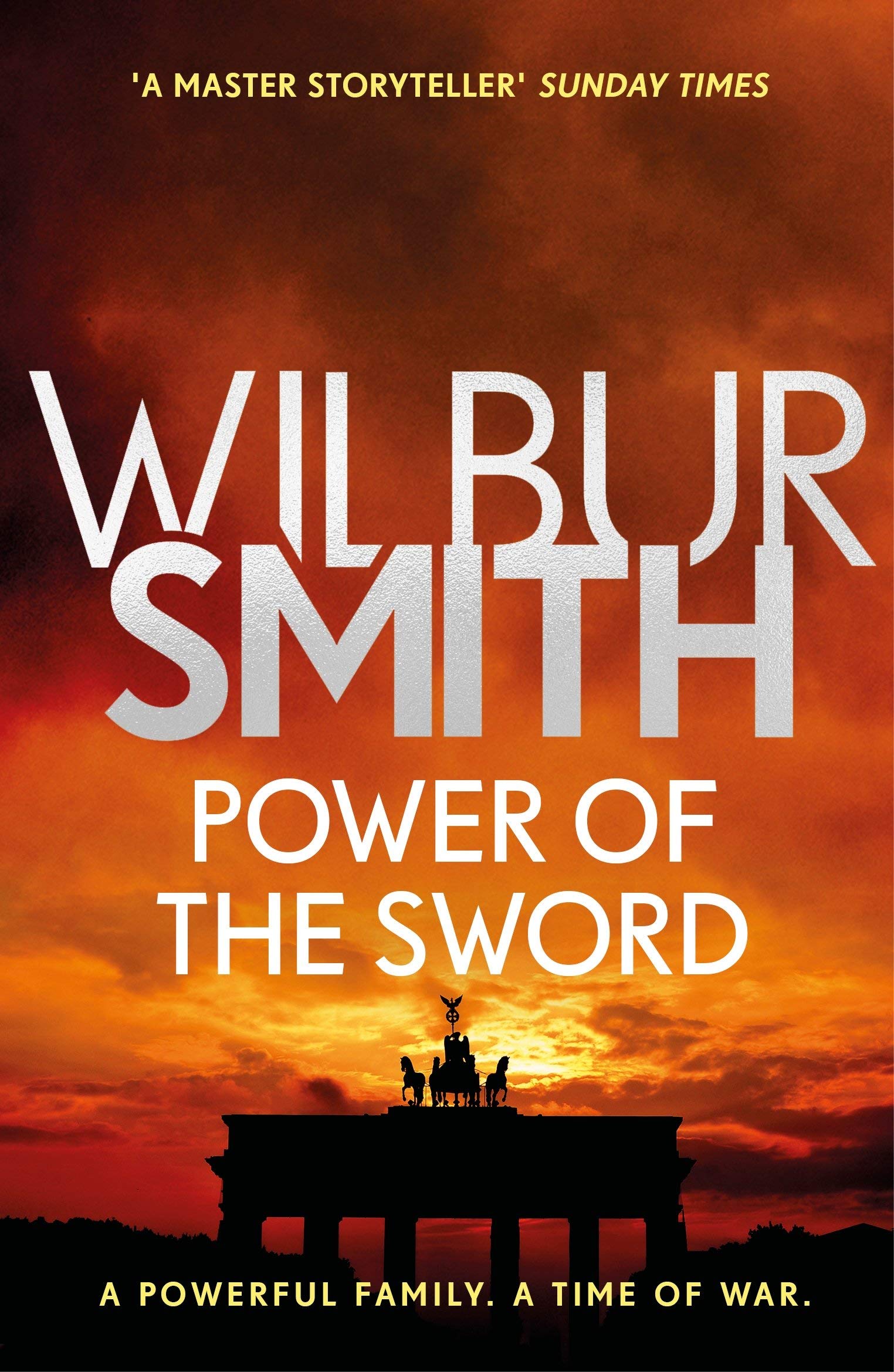 The Courtney Series by Wilbur Smith, four paperback books collection set displayed on a wooden surface.