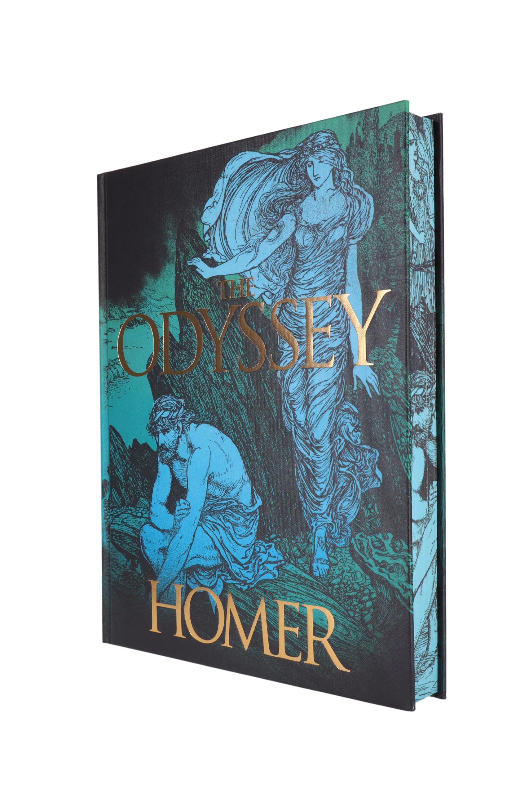Hardback edition of "The Odyssey" by Homer, translated by Alexander Pope, featuring a classic cover design.