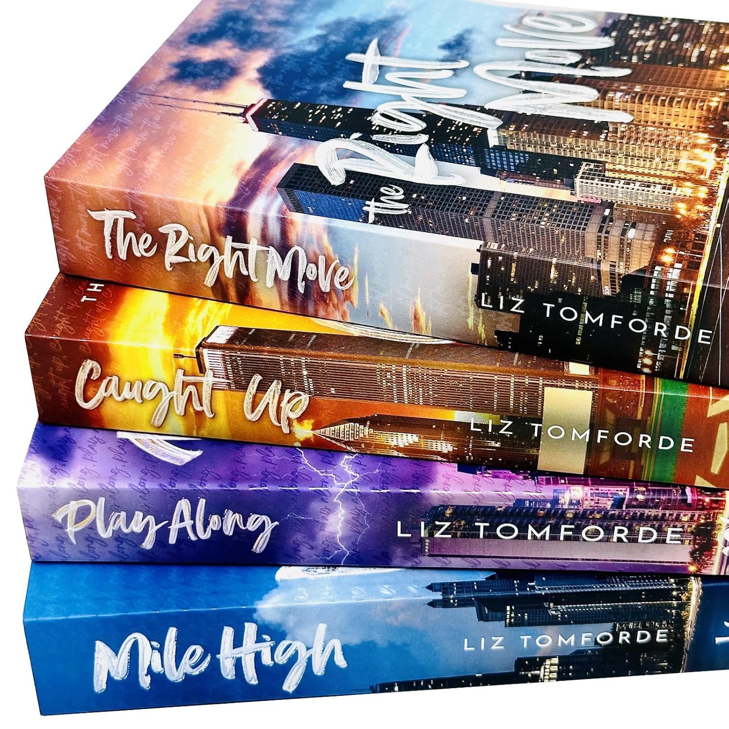 Windy City Series by Liz Tomforde, four paperback fiction books in a collection set, independently published by Liz Tomforde.