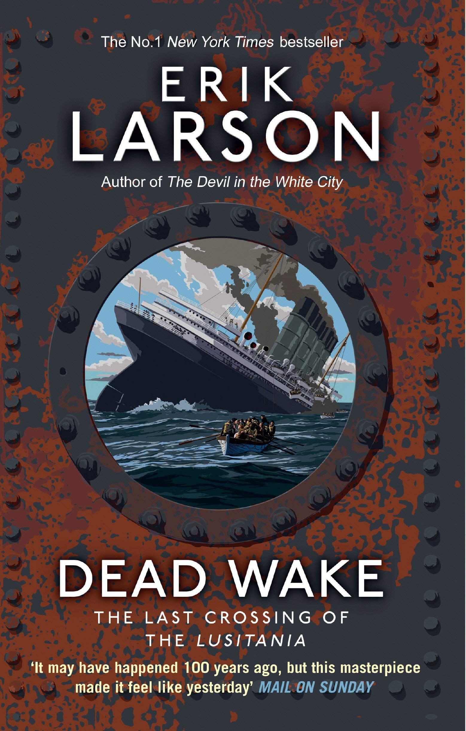 Erik Larson 4 Books Collection Set in paperback, featuring non-fiction titles by Erik Larson on a white background.