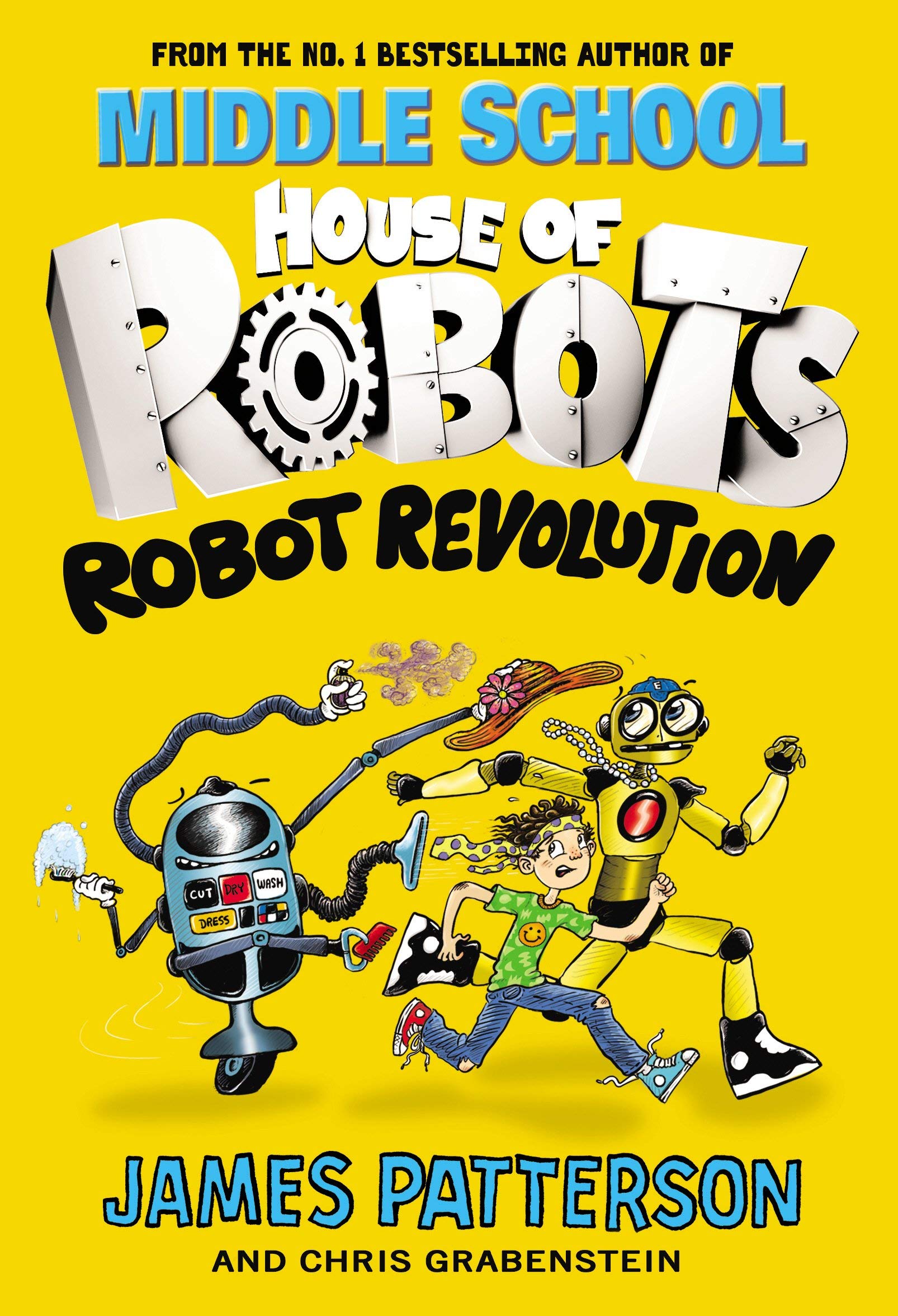 House of Robots by James Patterson, 3 hardback books collection for ages 8-12, featuring colorful covers and engaging illustrations.