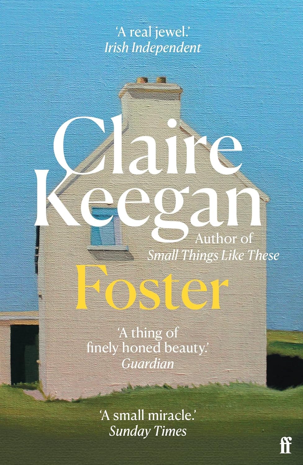 Four paperback books from the Claire Keegan Collection by Faber & Faber, featuring fiction titles by the acclaimed author.