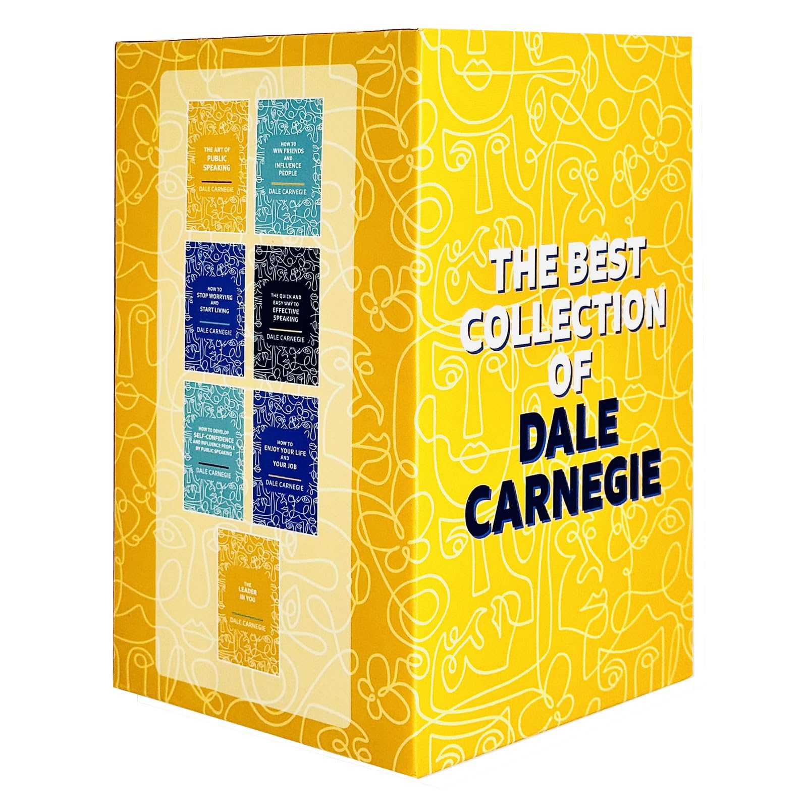 Dale Carnegie Collection of 7 paperback non-fiction books set by Wilco Ltd, featuring classic self-improvement and communication titles.