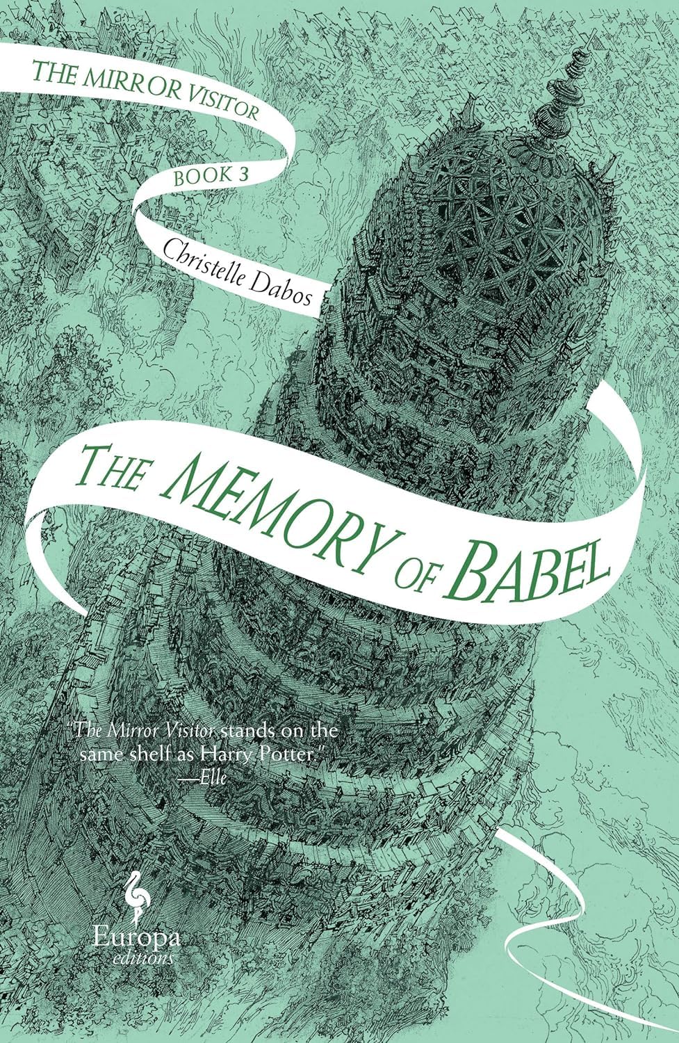 Three paperback books from the Mirror Visitor Quartet series by Christelle Dabos, showcasing colorful covers and titles.
