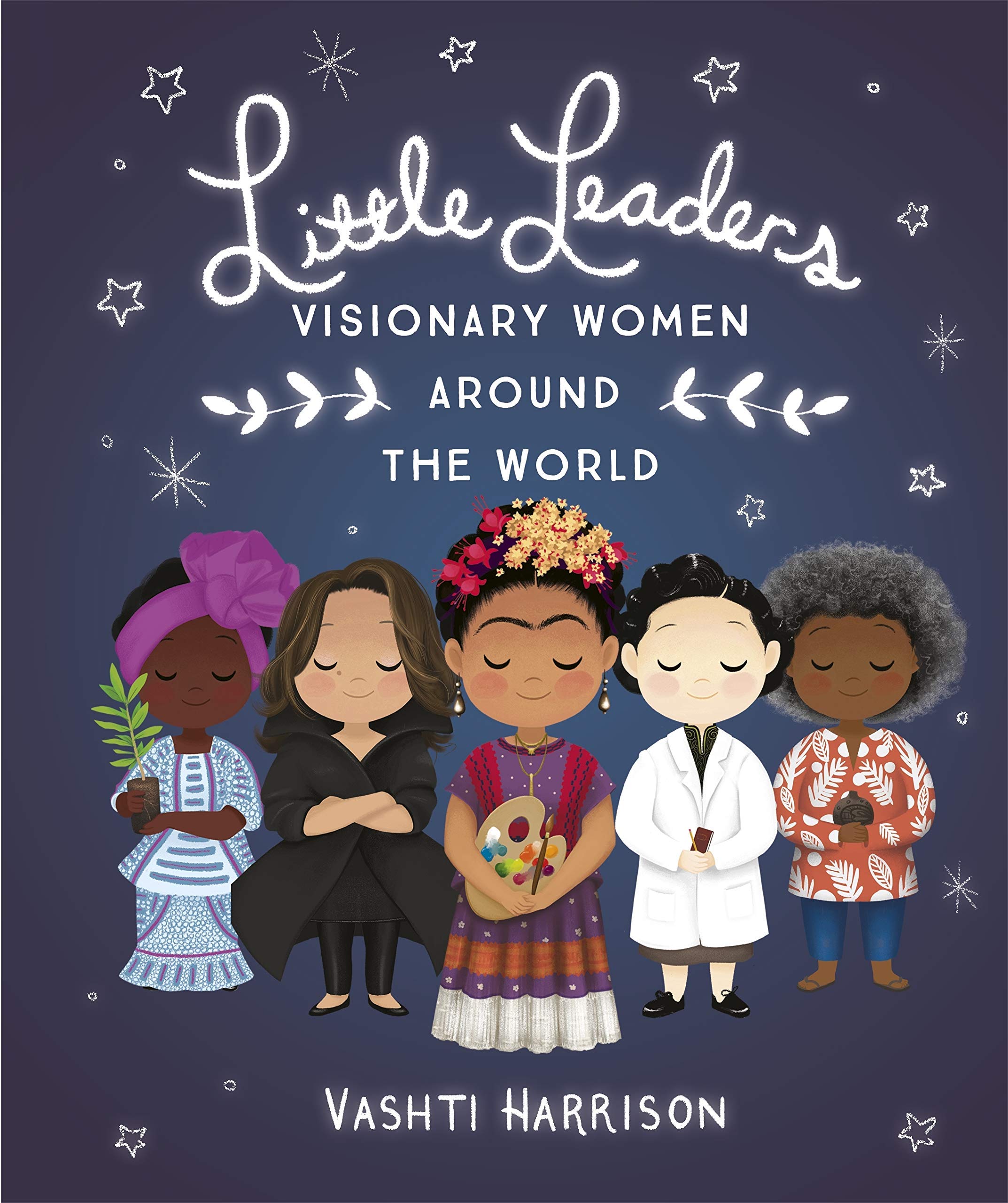 Three paperback books from the Little Leaders collection by Vashti Harrison for ages 4-8, featuring colorful covers.