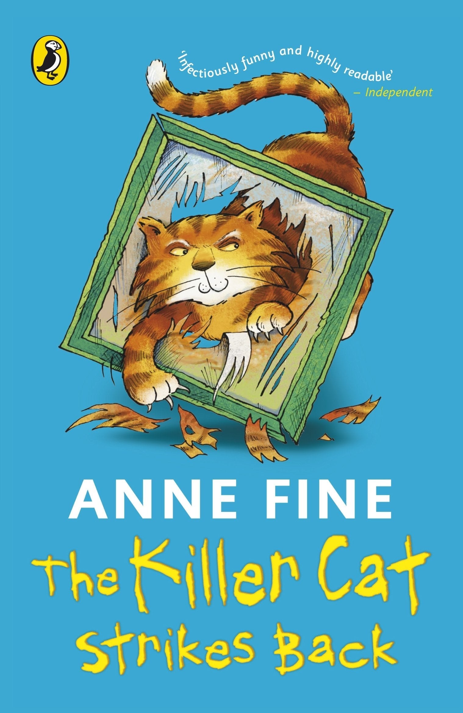 Killer Cat Series by Anne Fine, 6 paperback books collection set featuring colorful covers and engaging illustrations.