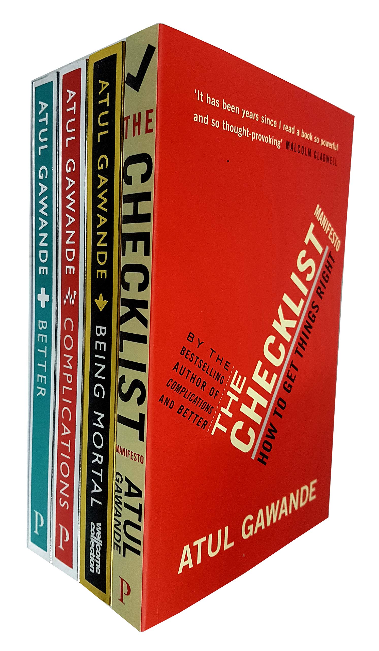 Atul Gawande 4 Books Collection Set in paperback, featuring insightful non-fiction works by the acclaimed author.