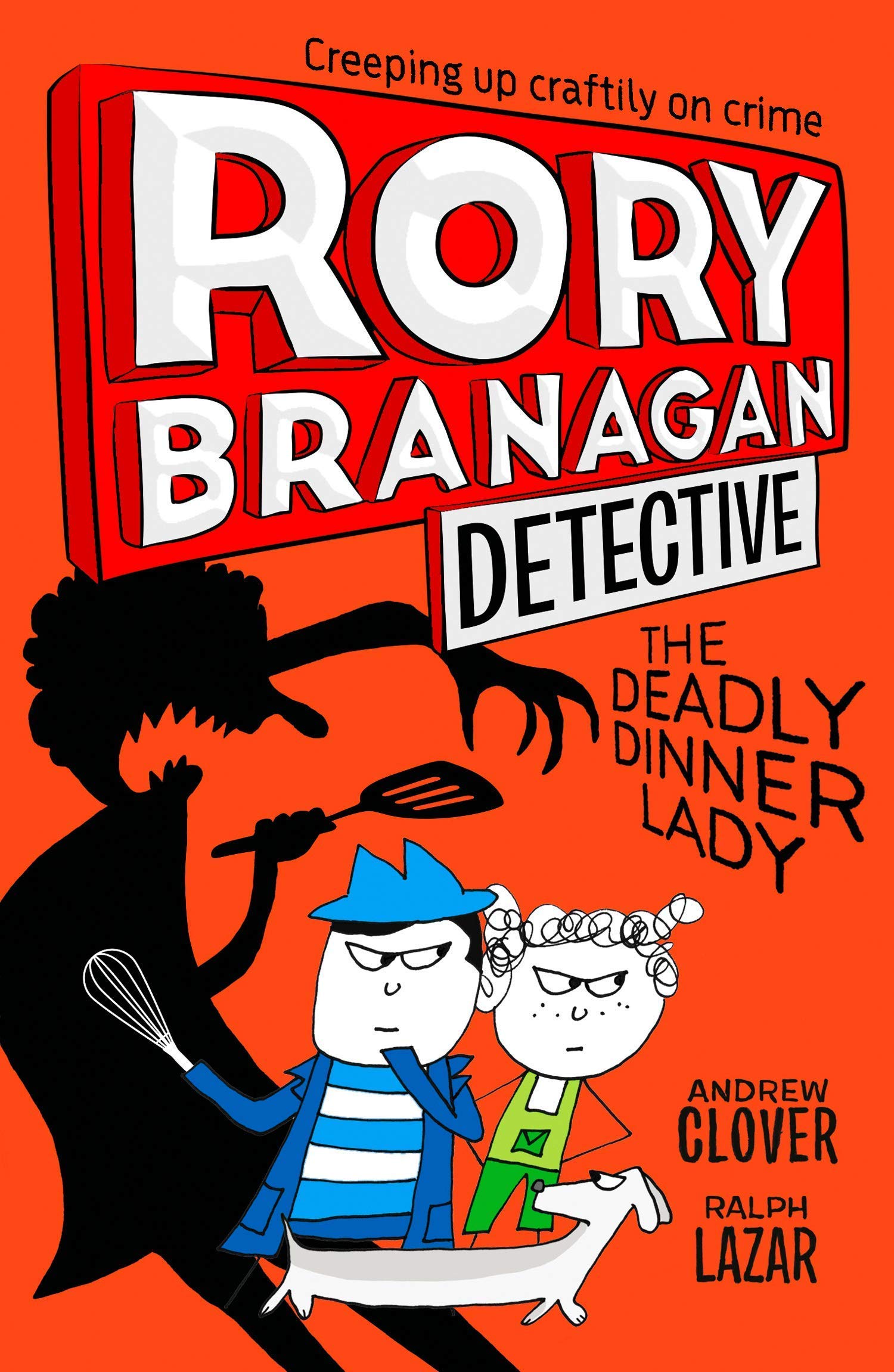 Four paperback books from the Rory Branagan Detective Series by Andrew Clover, featuring colorful covers and engaging illustrations.