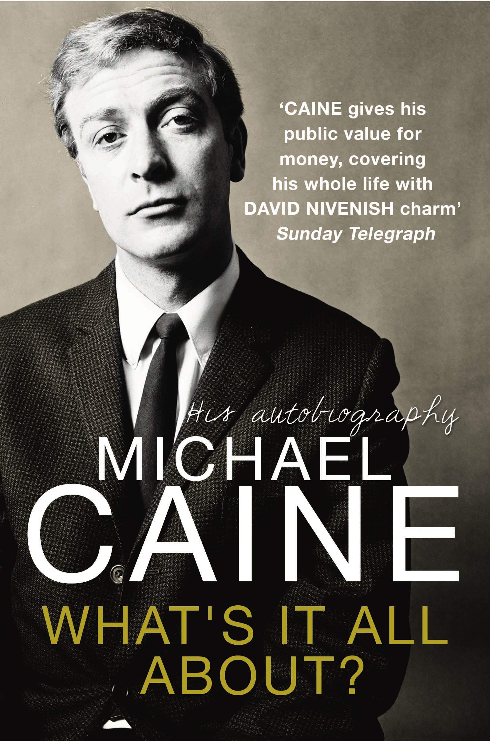 Michael Caine Collection featuring 2 paperback non-fiction books by Michael Caine on a plain background.