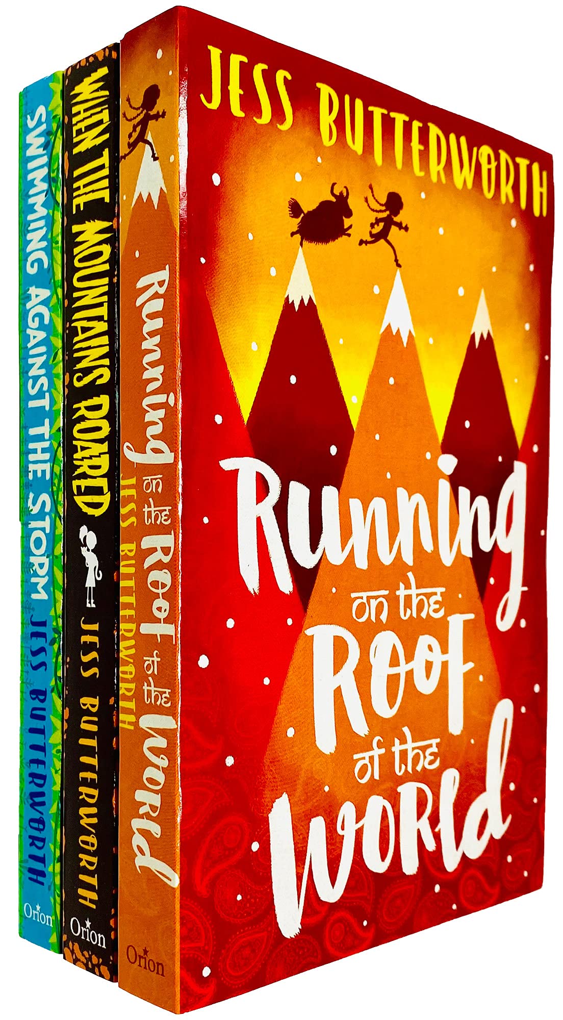Jess Butterworth Collection set of 3 paperback books for ages 9-12, featuring colorful covers and engaging illustrations.
