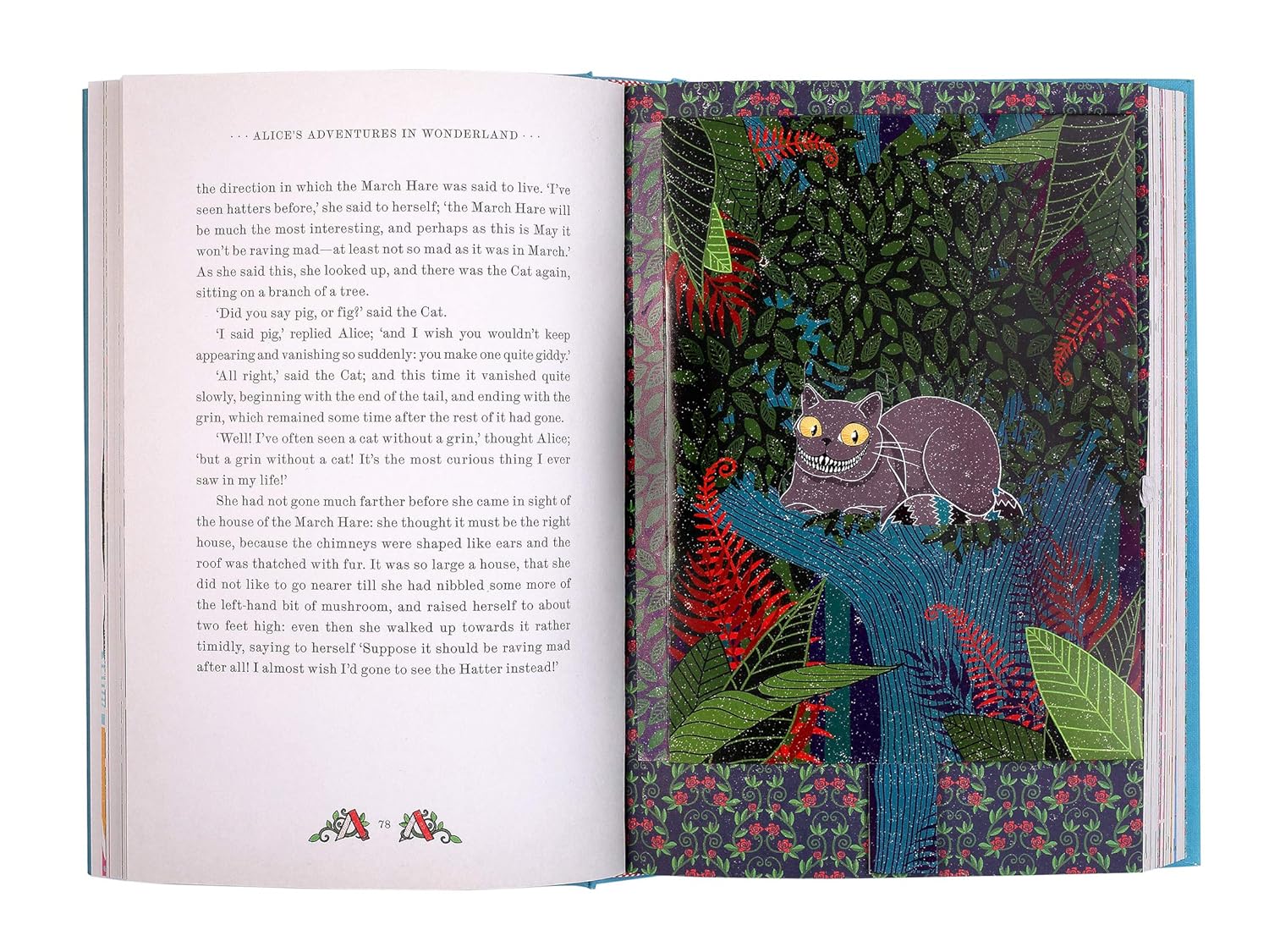 Hardcover edition of Alice's Adventures in Wonderland by Lewis Carroll, illustrated by MinaLima, for children ages 3–7.