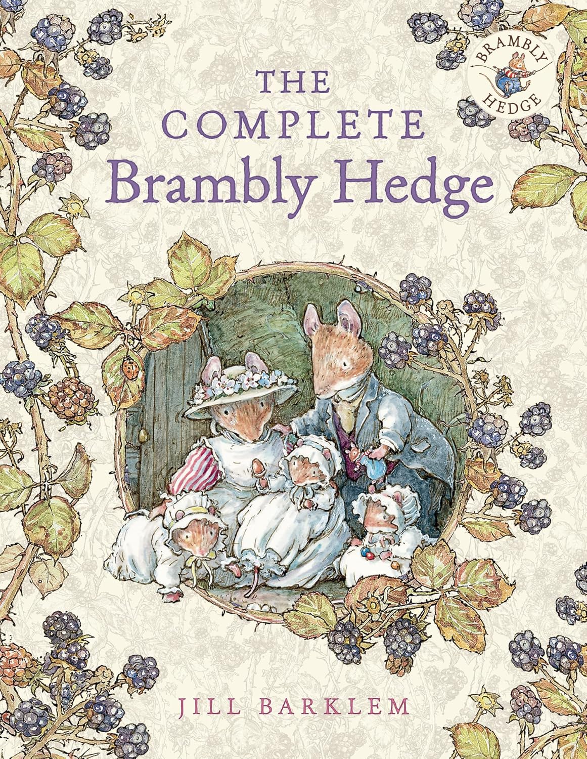 Eight hardcover Brambly Hedge books by Jill Barklem for children aged 3 to 7, with charming illustrations from the collection set.