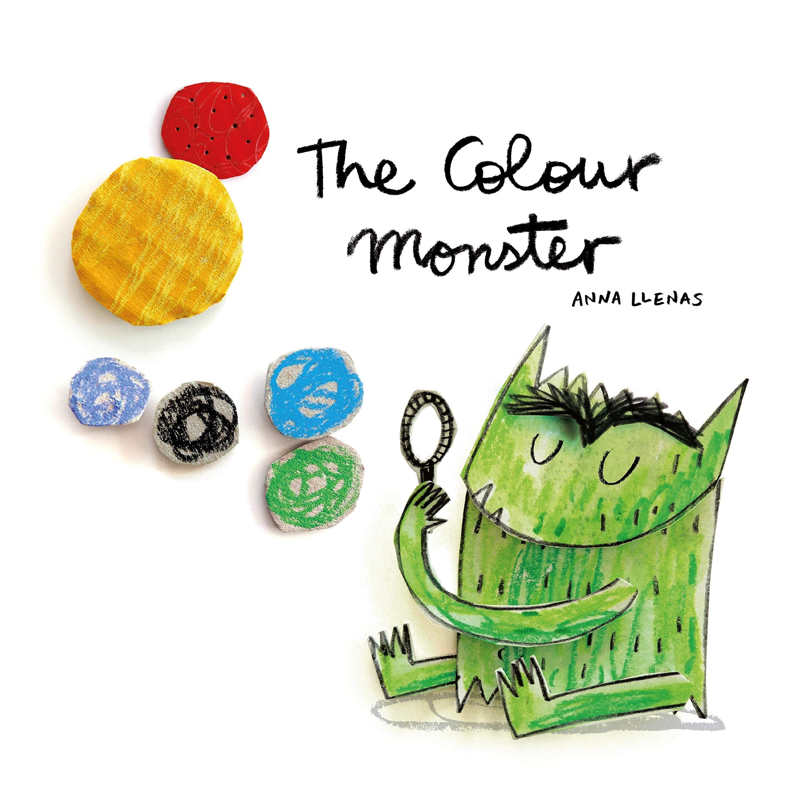 Four paperback books from the Colour Monster collection by Anna Llenas for ages 3-7, featuring colorful illustrations.