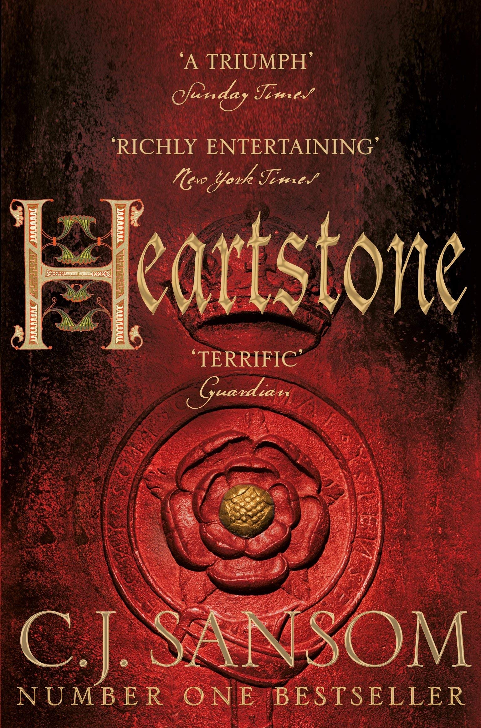 Shardlake Series by C.J. Sansom, 6 paperback books collection set displayed on a wooden surface.