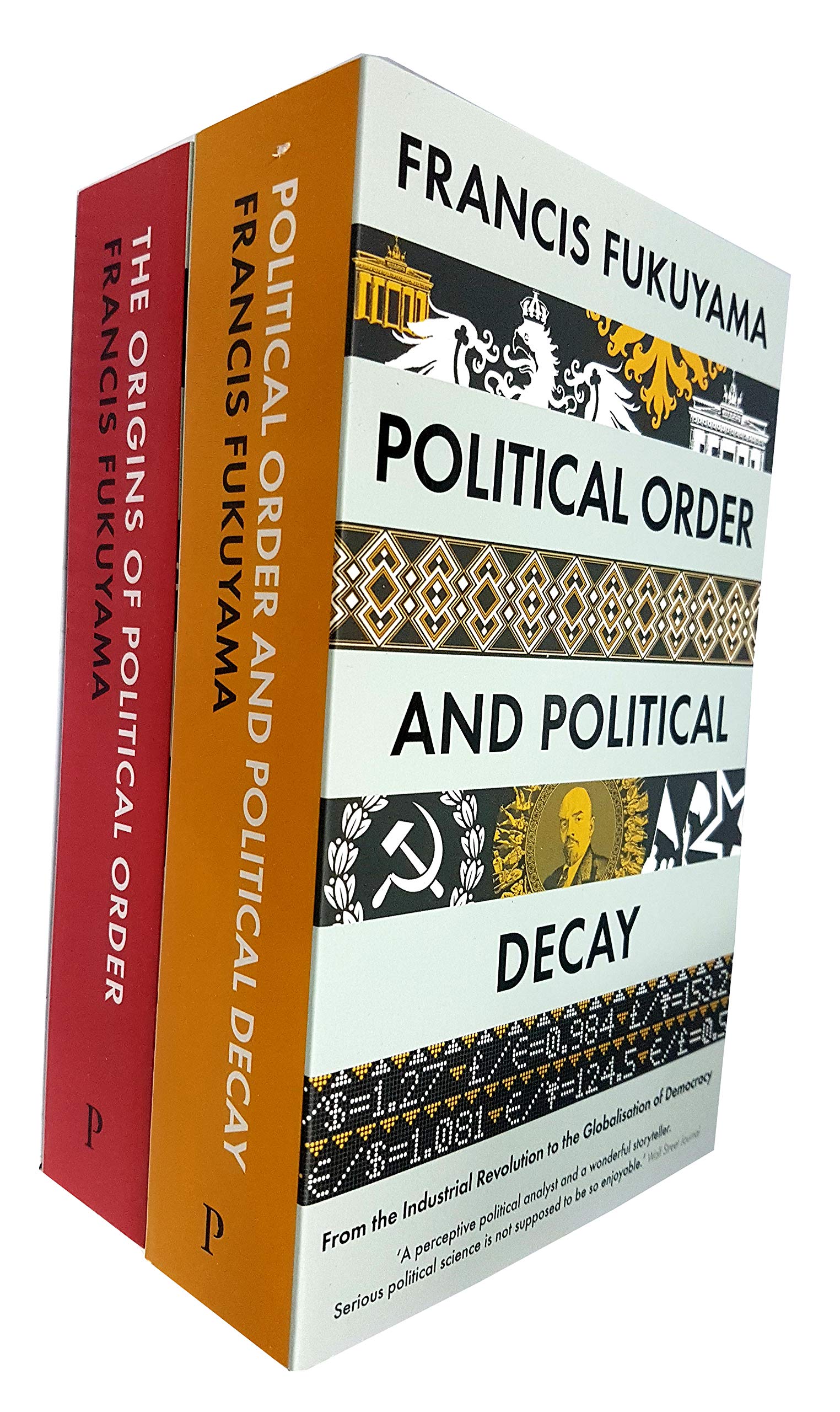 Francis Fukuyama Collection set of 2 paperback non-fiction books by Francis Fukuyama with distinct cover designs.