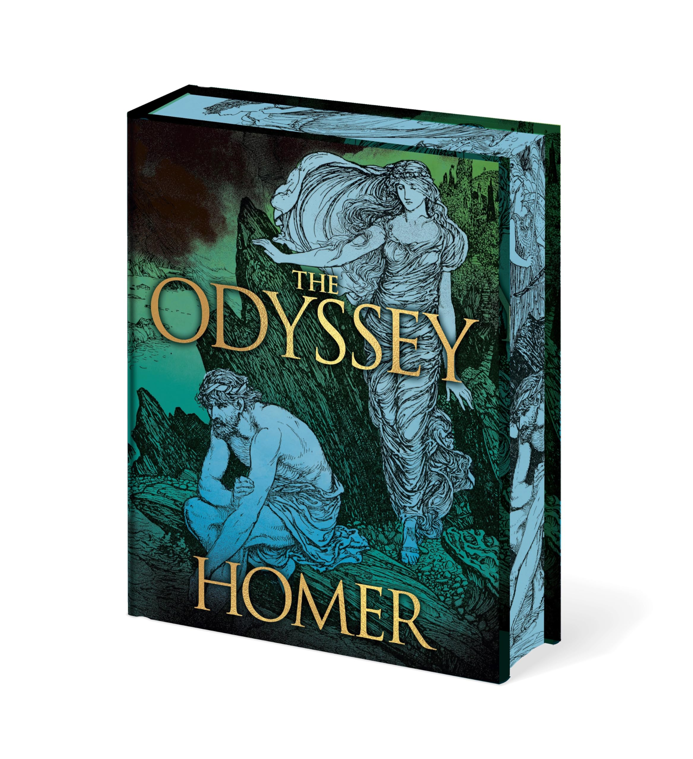 Hardback edition of The Odyssey by Homer, translated by Alexander Pope, featuring a classic book cover design.