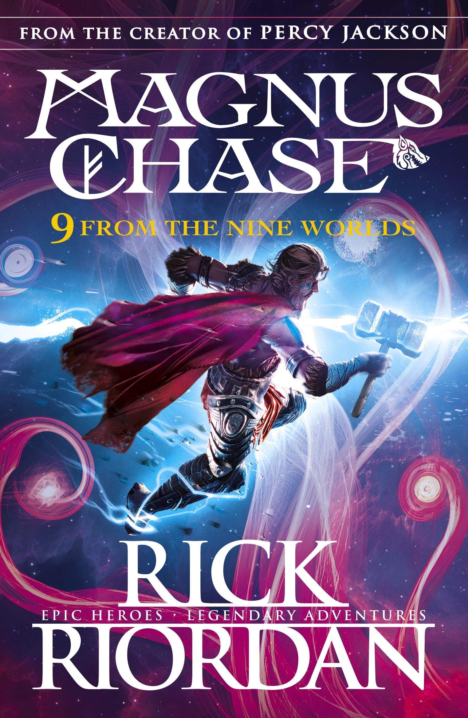 Magnus Chase Series by Rick Riordan, 4 paperback books collection set showcasing fantasy fiction covers.