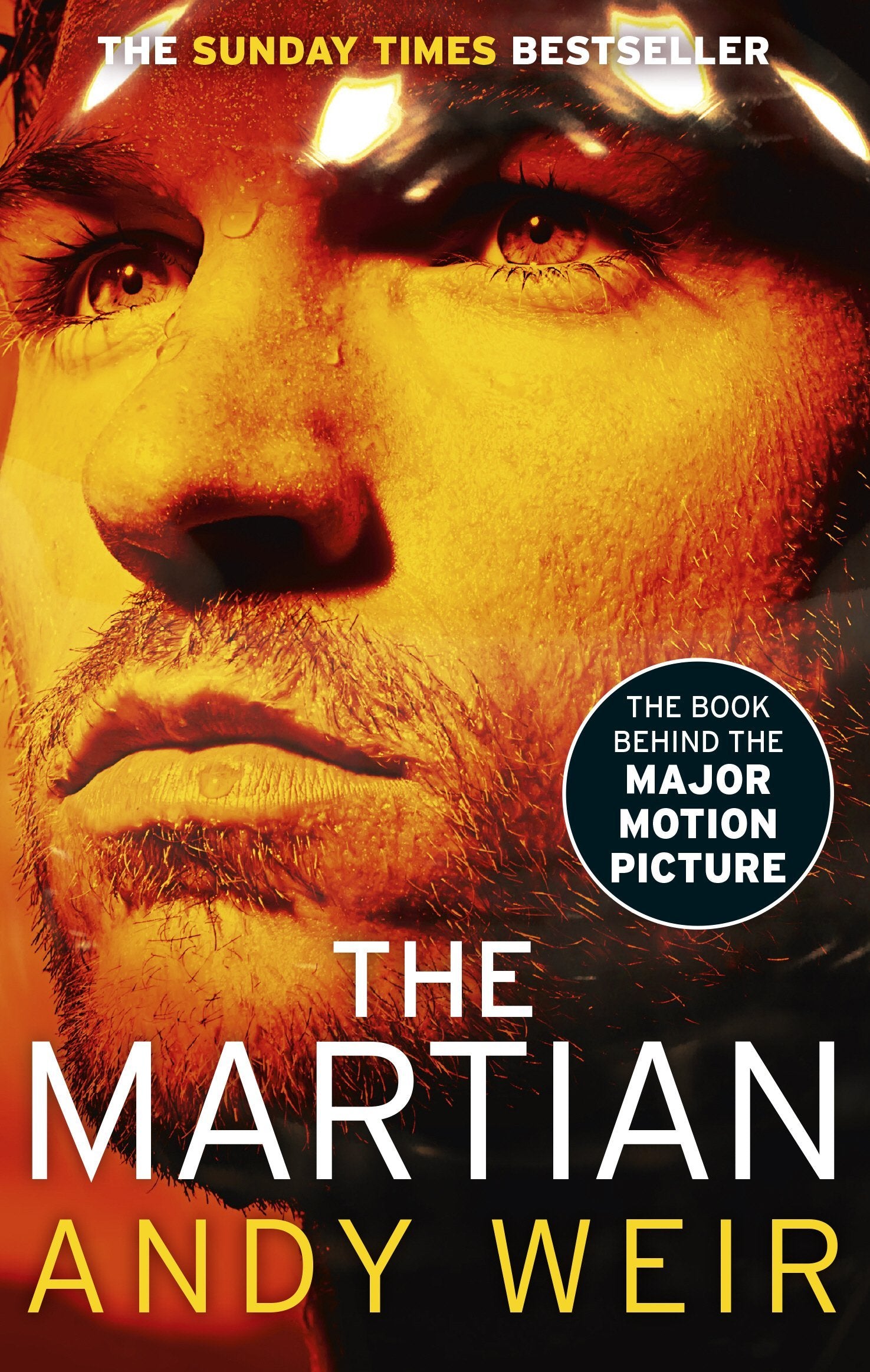 Martian Collection by Andy Weir, three paperback fiction books stacked, featuring vibrant covers and Del Rey branding.