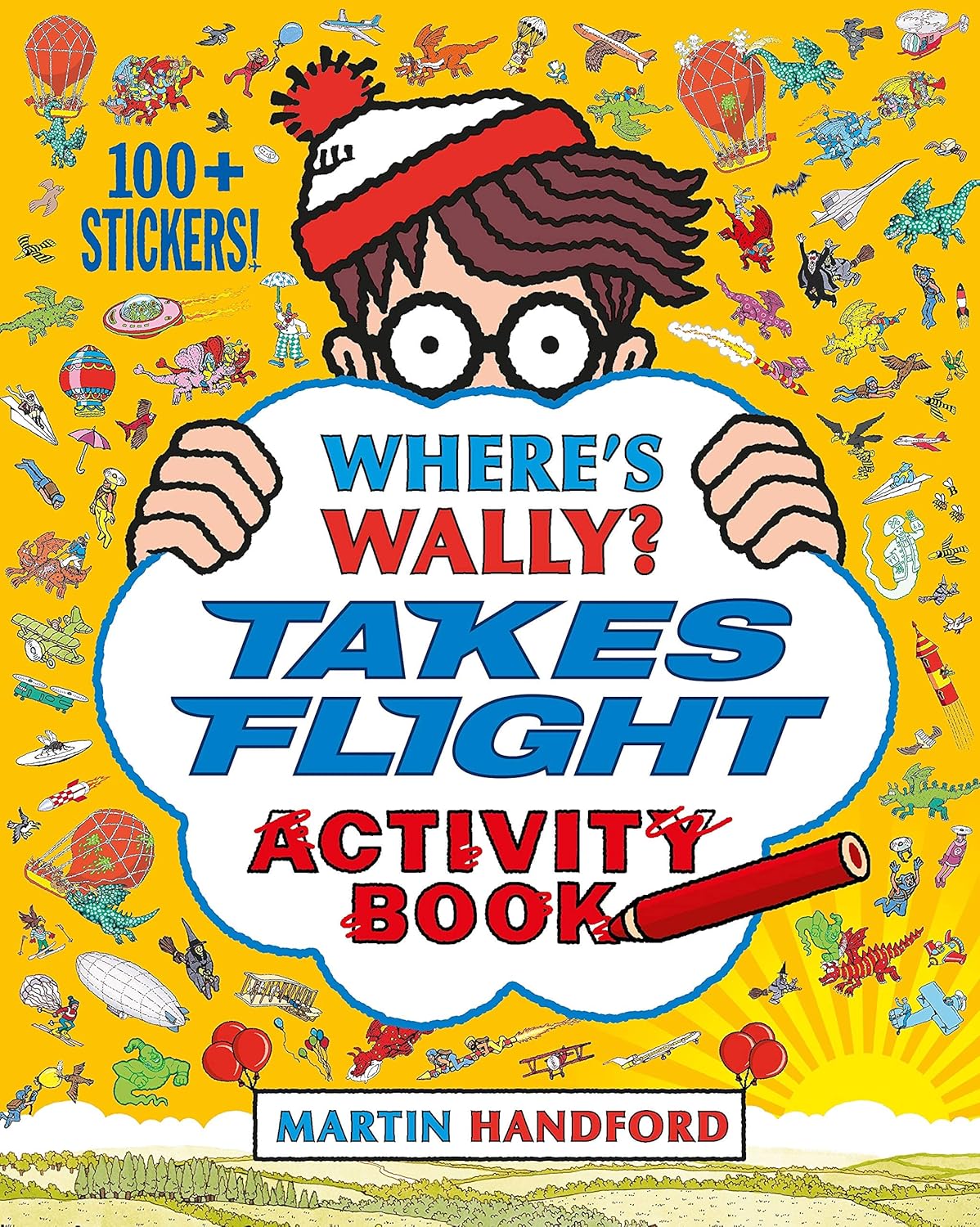 Set of eight Where's Wally books by Martin Handford, paperback series for children aged 5 and up, featuring colorful illustrations.