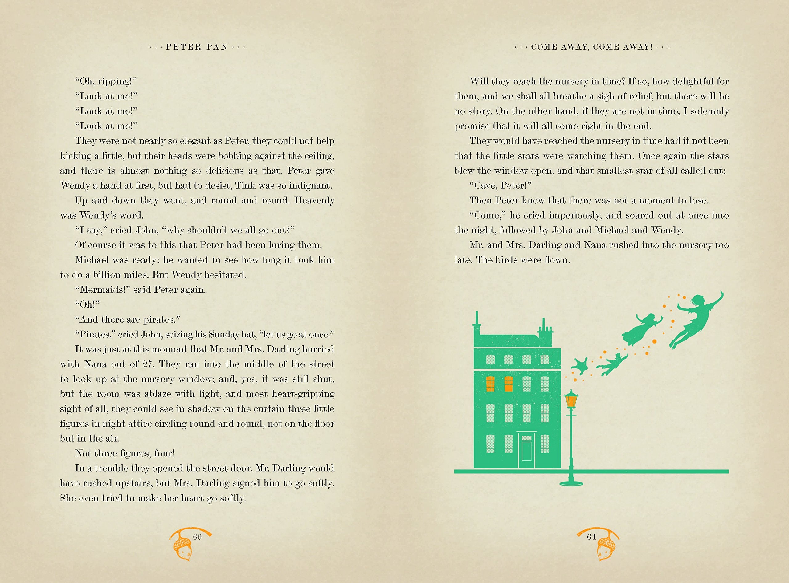 Hardback edition of Peter Pan by J. M. Barrie, illustrated by MinaLima, for ages 5-8, featuring vibrant cover art.