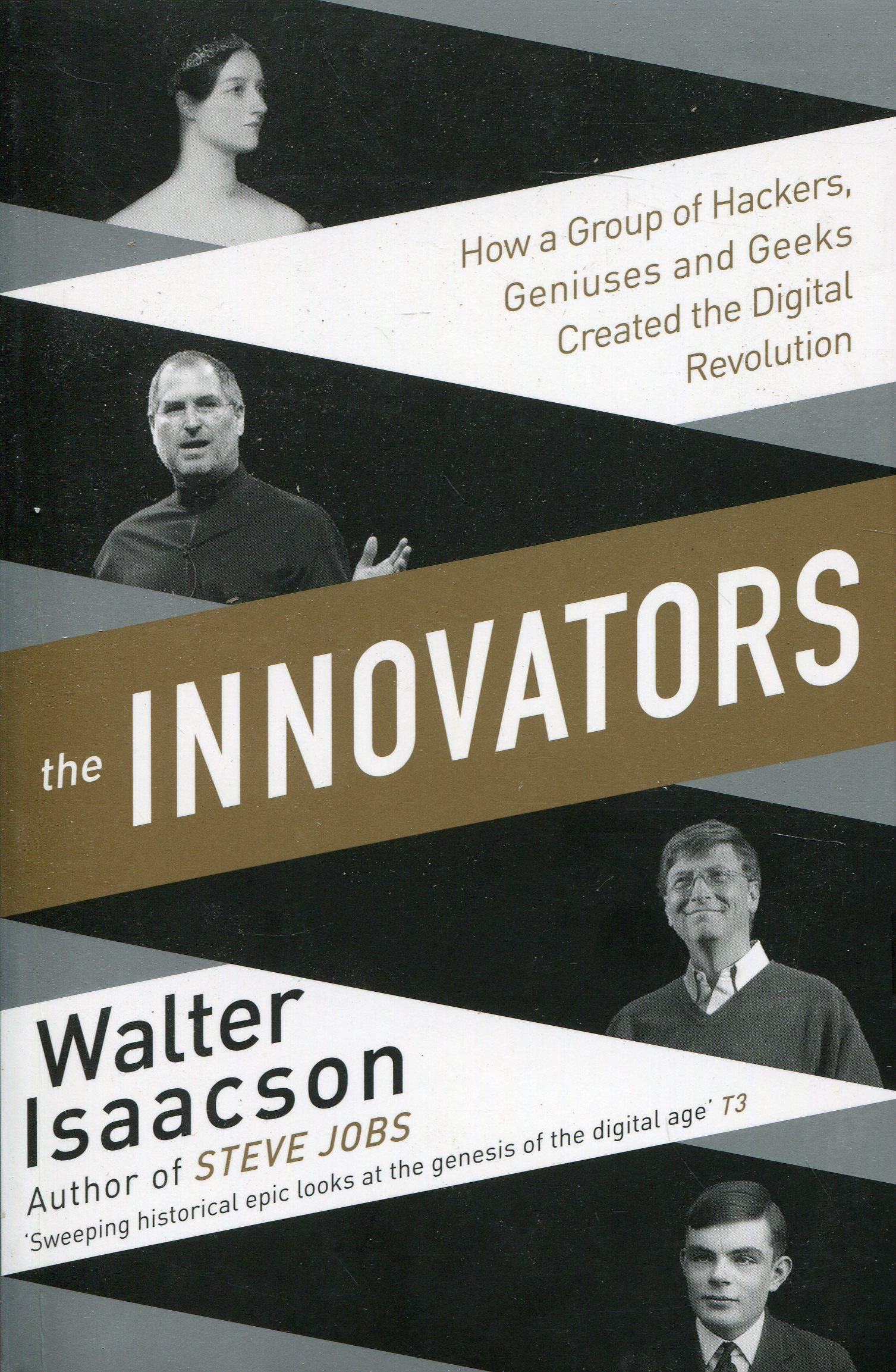 Walter Isaacson 4 book collection set in paperback, featuring diverse non-fiction titles on a white background.