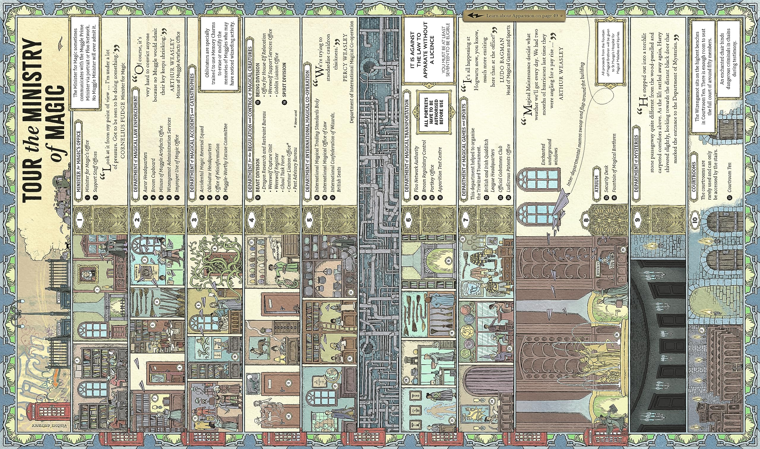 Hardback edition of The Harry Potter Wizarding Almanac by J.K. Rowling, featuring magical illustrations and detailed content.