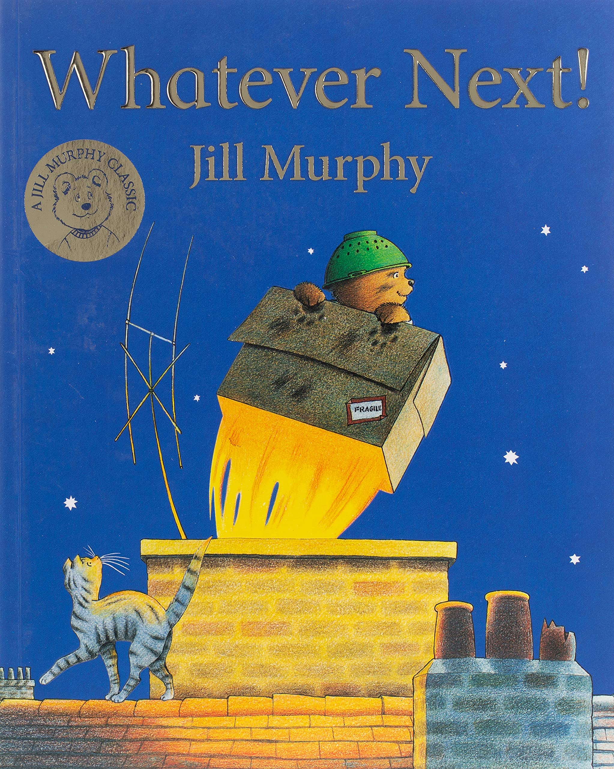 Back cover of the Jill Murphy Bear Family paperback box set showing the three book spines together