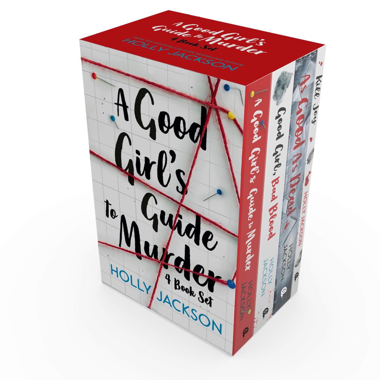 A Good Girl's Guide to Murder 4-book paperback boxset by Holly Jackson - front cover of the complete collection