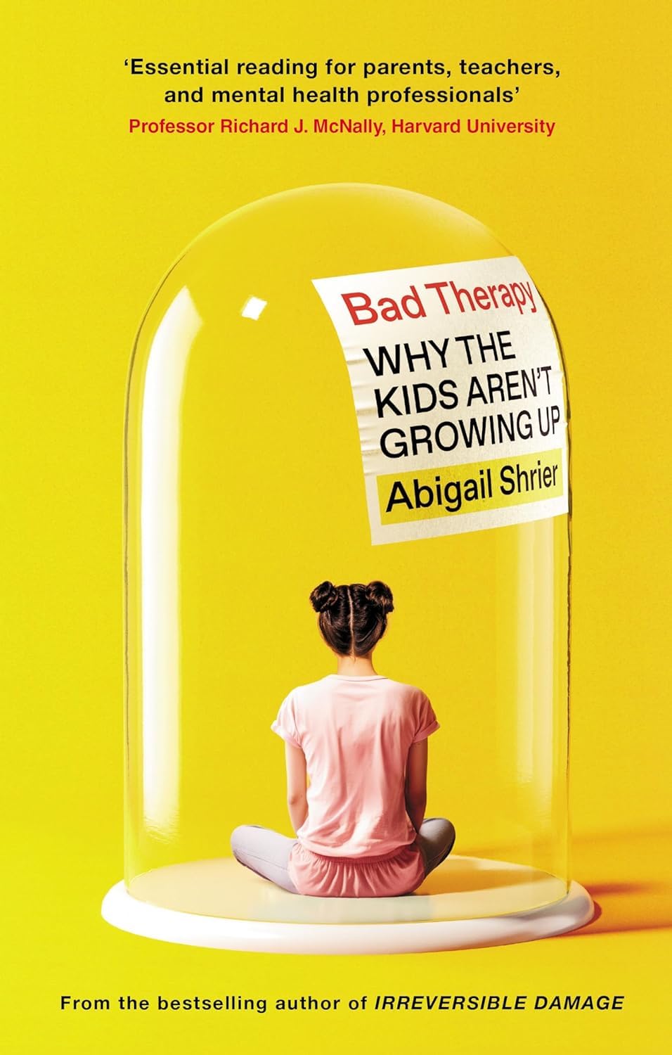 Bad Therapy and Irreversible Damage paperback books by Abigail Shrier shown together as a set