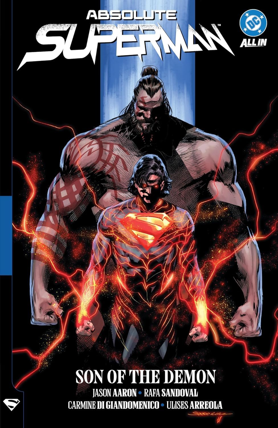 Absolute Superman Vol. 1: Last Dust of Krypton paperback back cover with synopsis