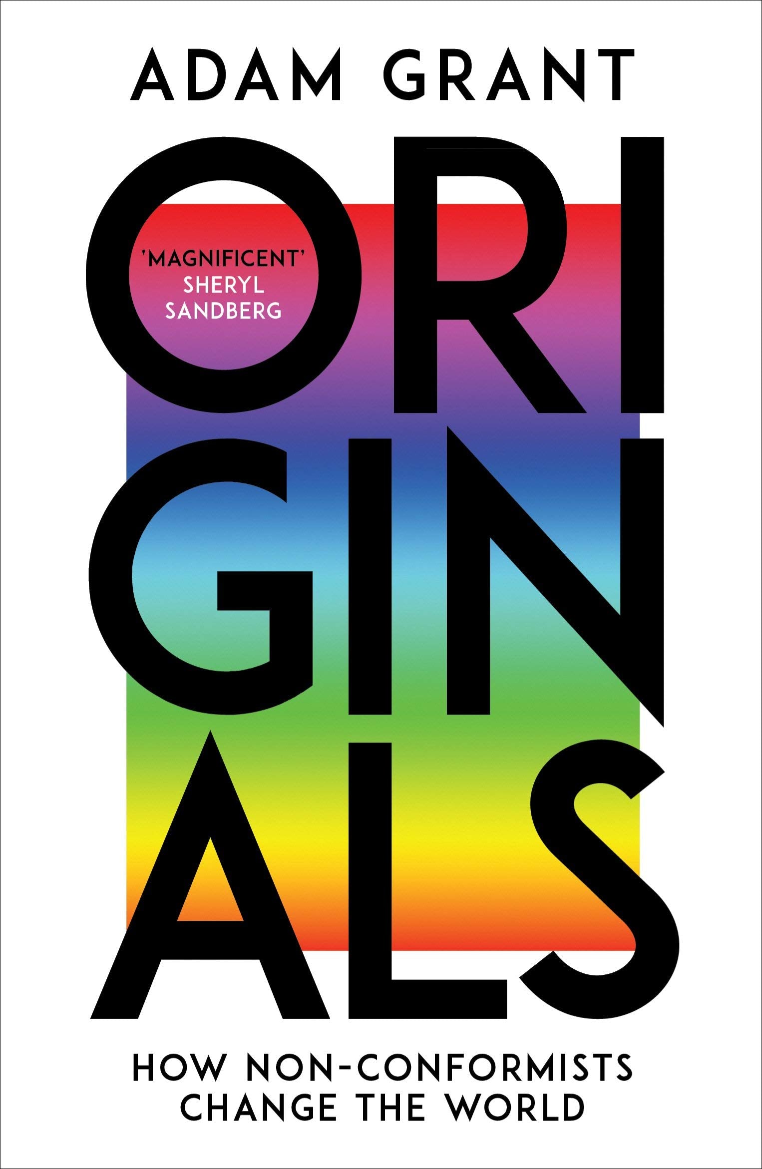 Back covers of Adam Grant's Originals and Give and Take paperback books showing synopsis and reviews