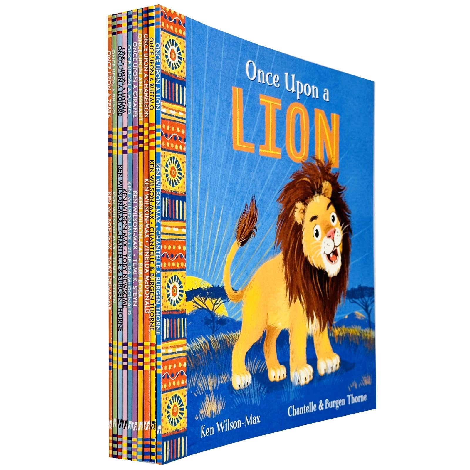 African Stories: Once Upon Animals by Ken Wilson-Max, 10 book paperback set, front cover of Once Upon a Zebra