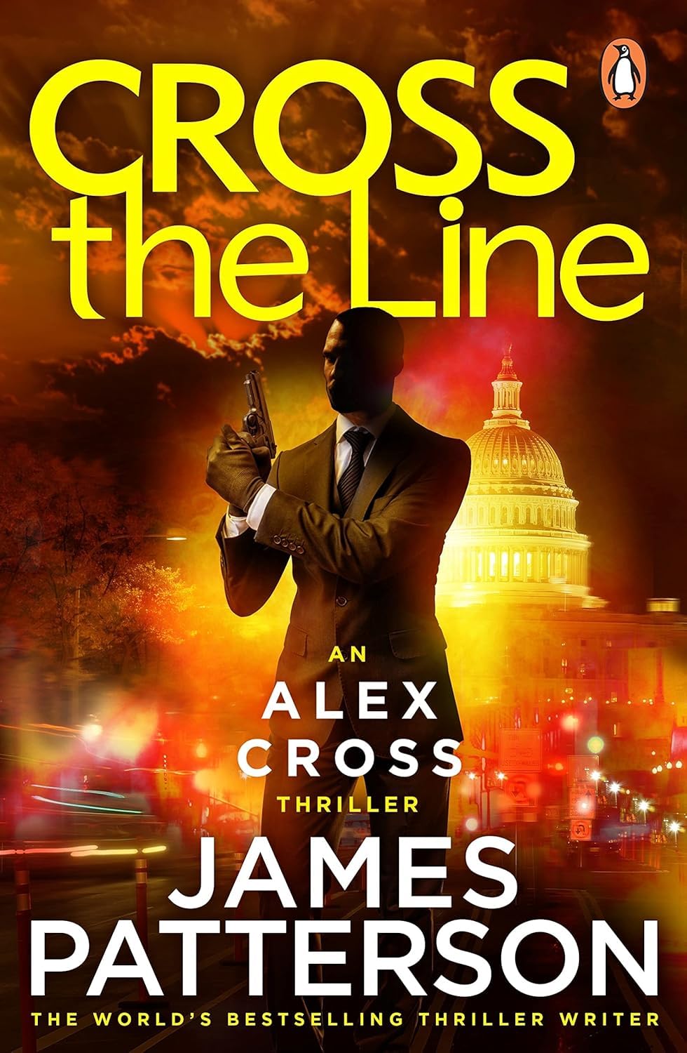 Close-up of stacked Alex Cross Series paperback book covers by James Patterson, highlighting individual titles in the 10 book set.