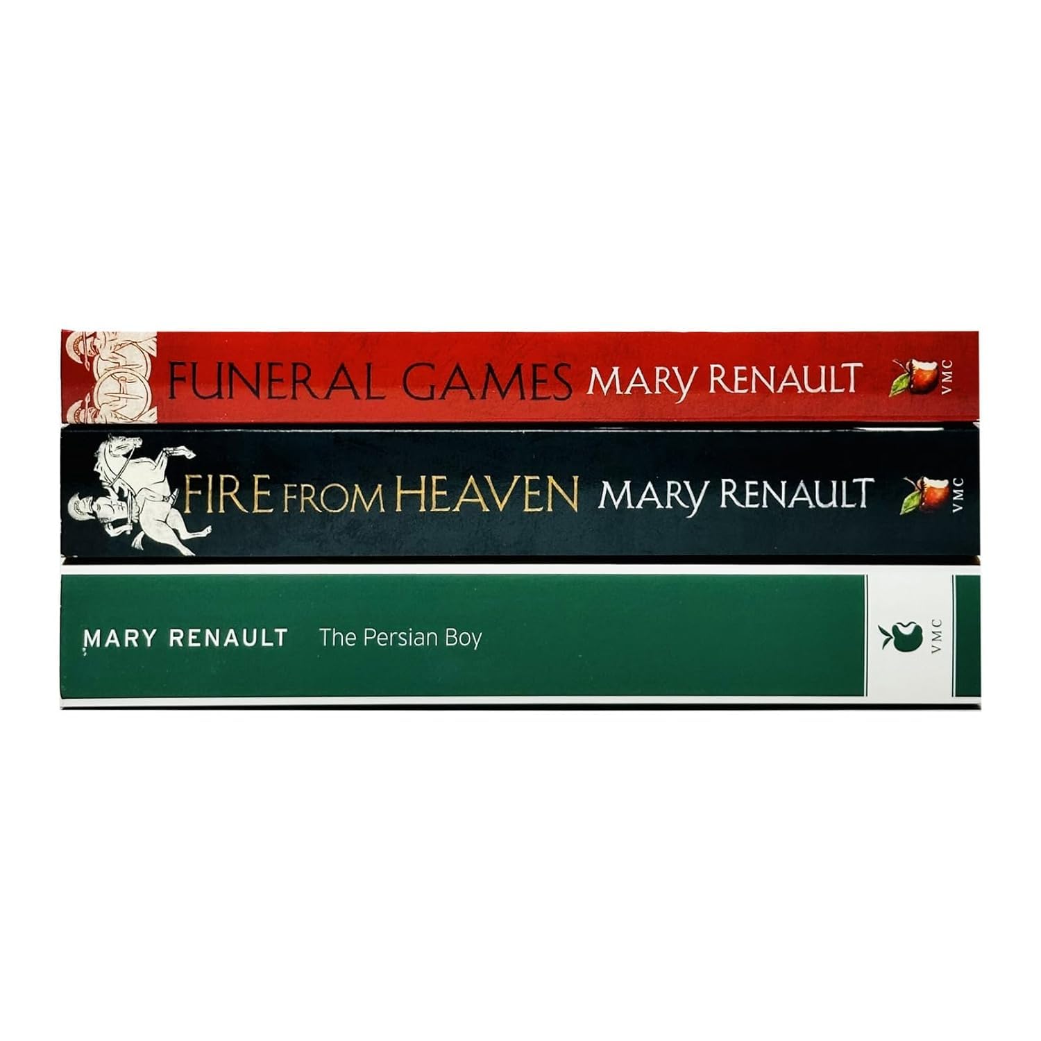 Back cover synopsis of the Alexander Trilogy paperback collection by Mary Renault.