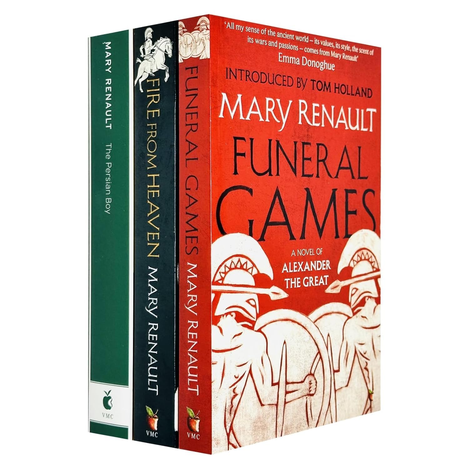 Front cover of the Alexander Trilogy 3-book paperback collection set by Mary Renault.