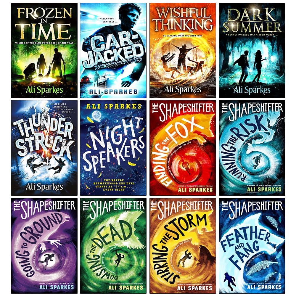 Ali Sparkes Collection 12 Books Set paperback front cover artwork