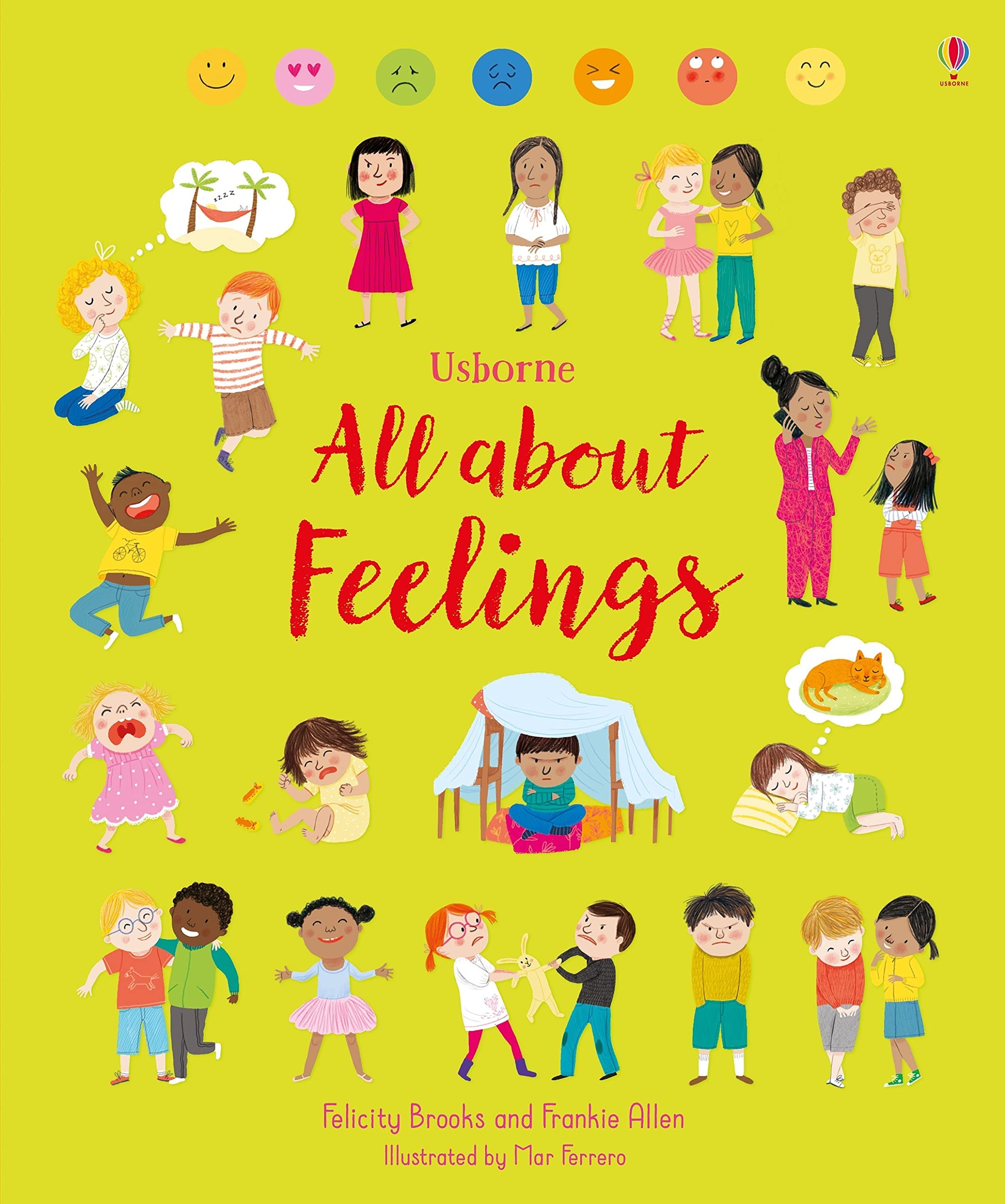 All About Families hardback book cover from the Felicity Brooks Usborne collection